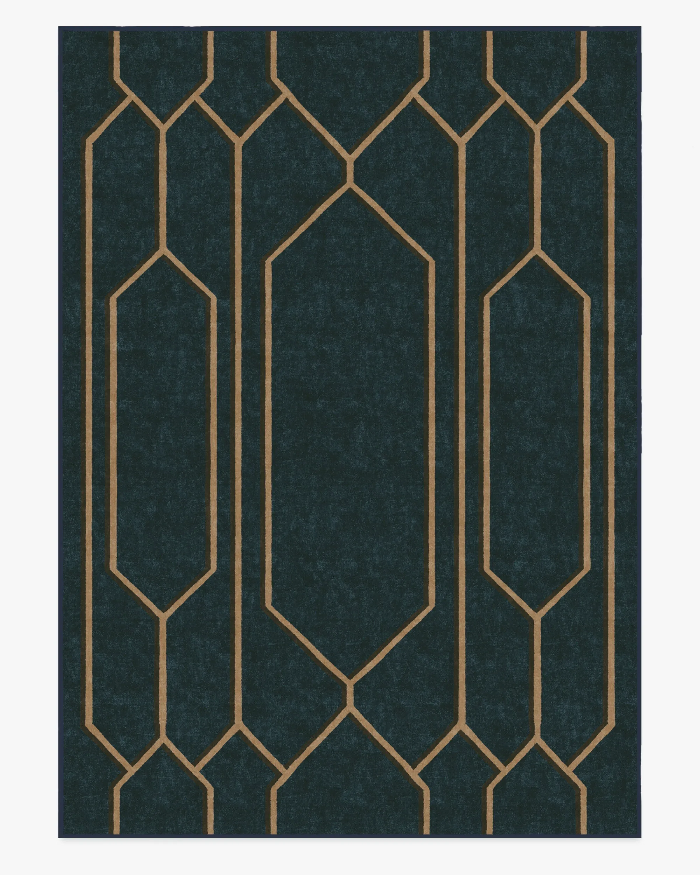 Extra Large Washable Area Rug - Marine Blue, Flatwoven