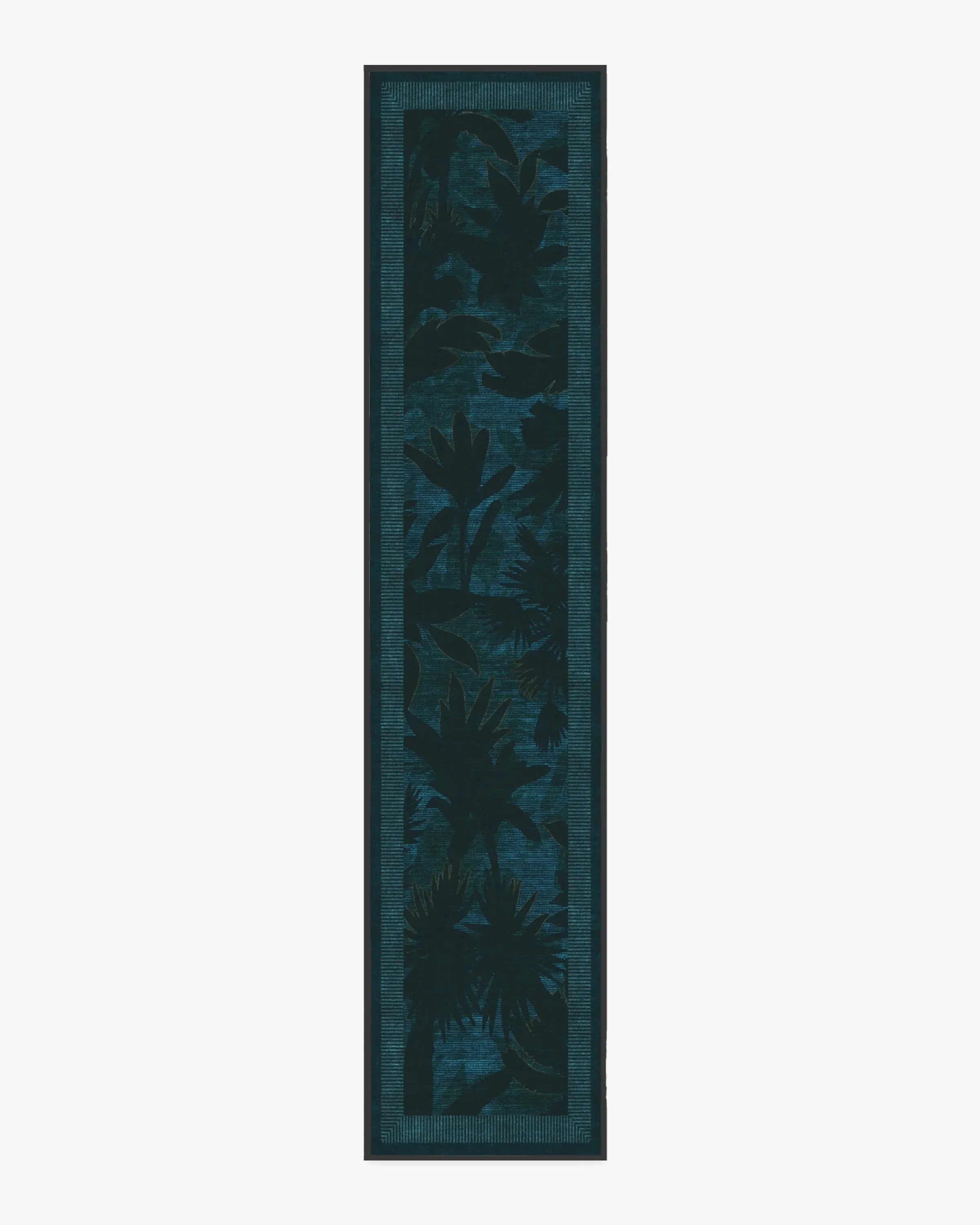 Extra Long Runner Rug Machine Washable - Blue