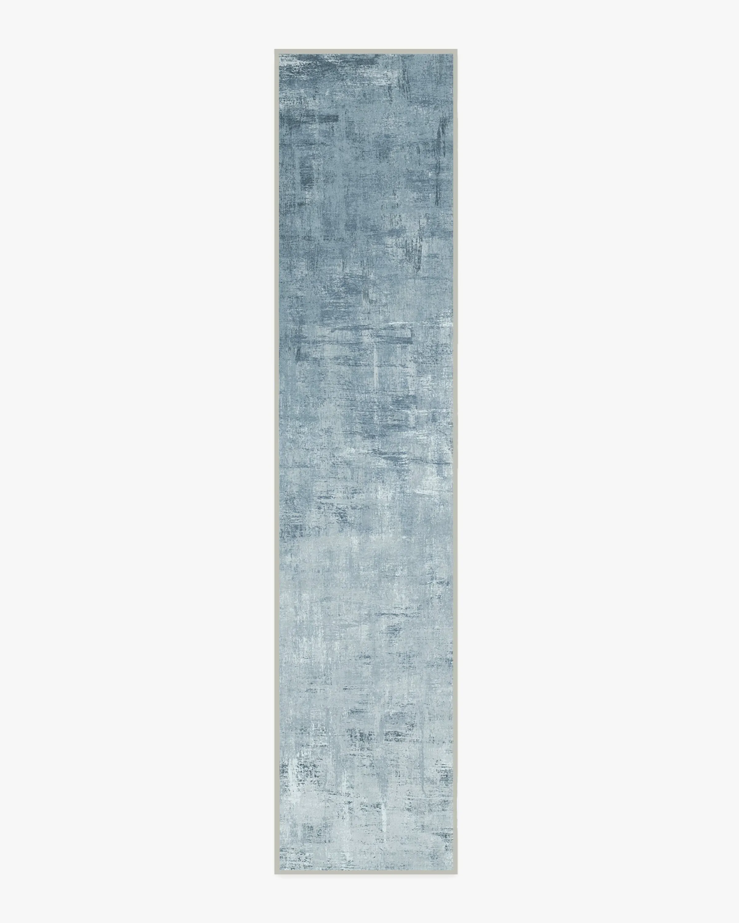 Extra Long Runner Rug Machine Washable - Blue