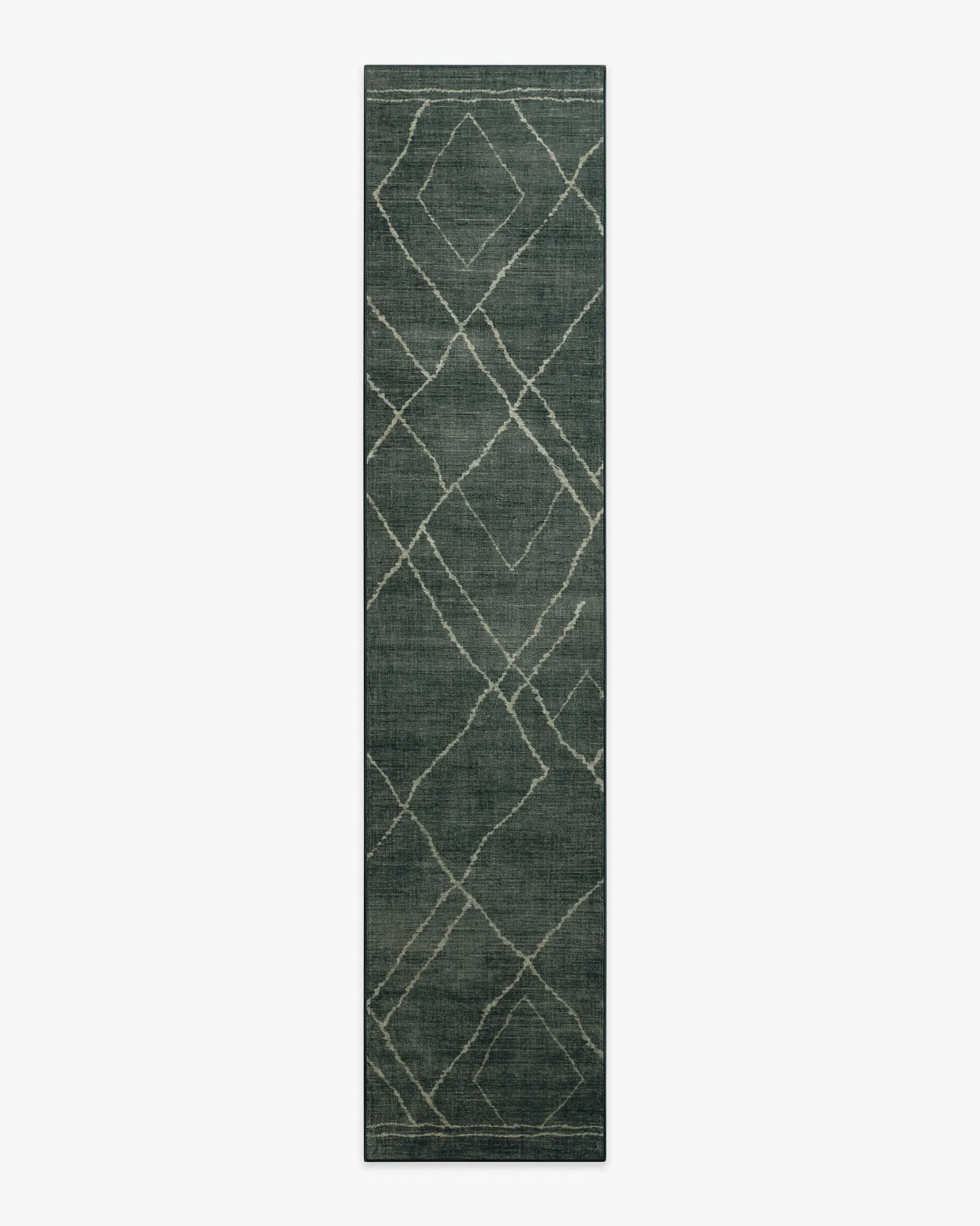 Extra Long Runner Rug Machine Washable - Charcoal