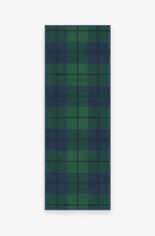 Flatwoven Area Rug Machine Washable - Green