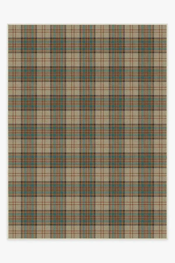 Flatwoven Area Rug Machine Washable - Khaki