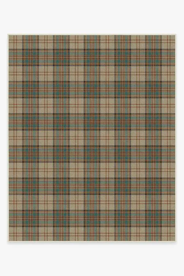 Flatwoven Area Rug Machine Washable - Khaki