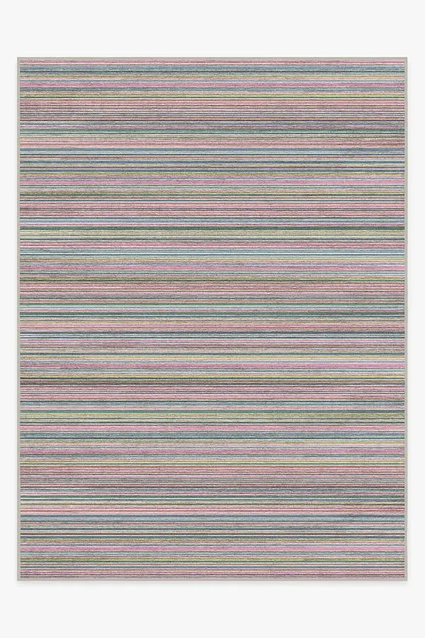 Flatwoven Area Rug Machine Washable - Multi