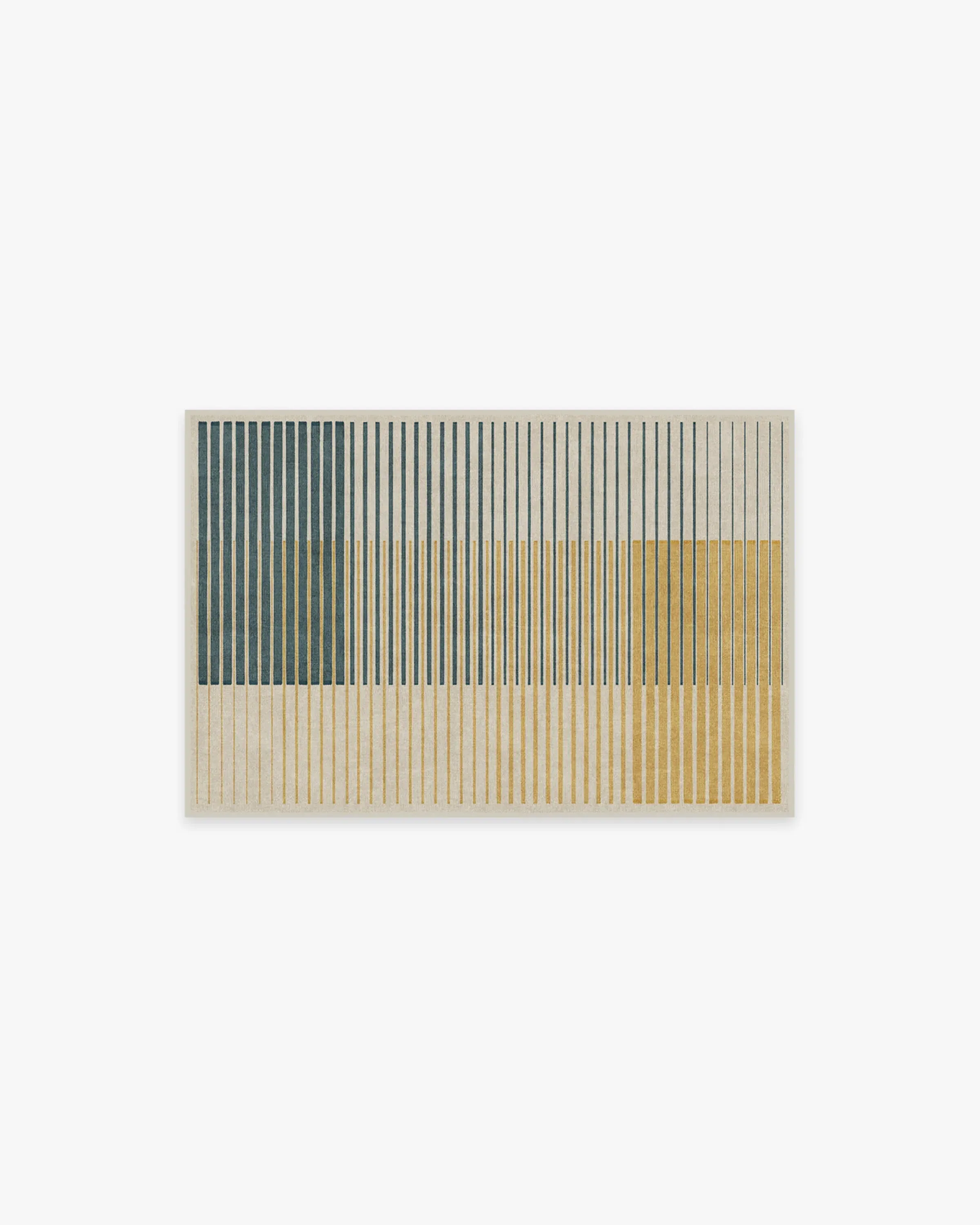 Flatwoven Area Rug Machine Washable - Teal image