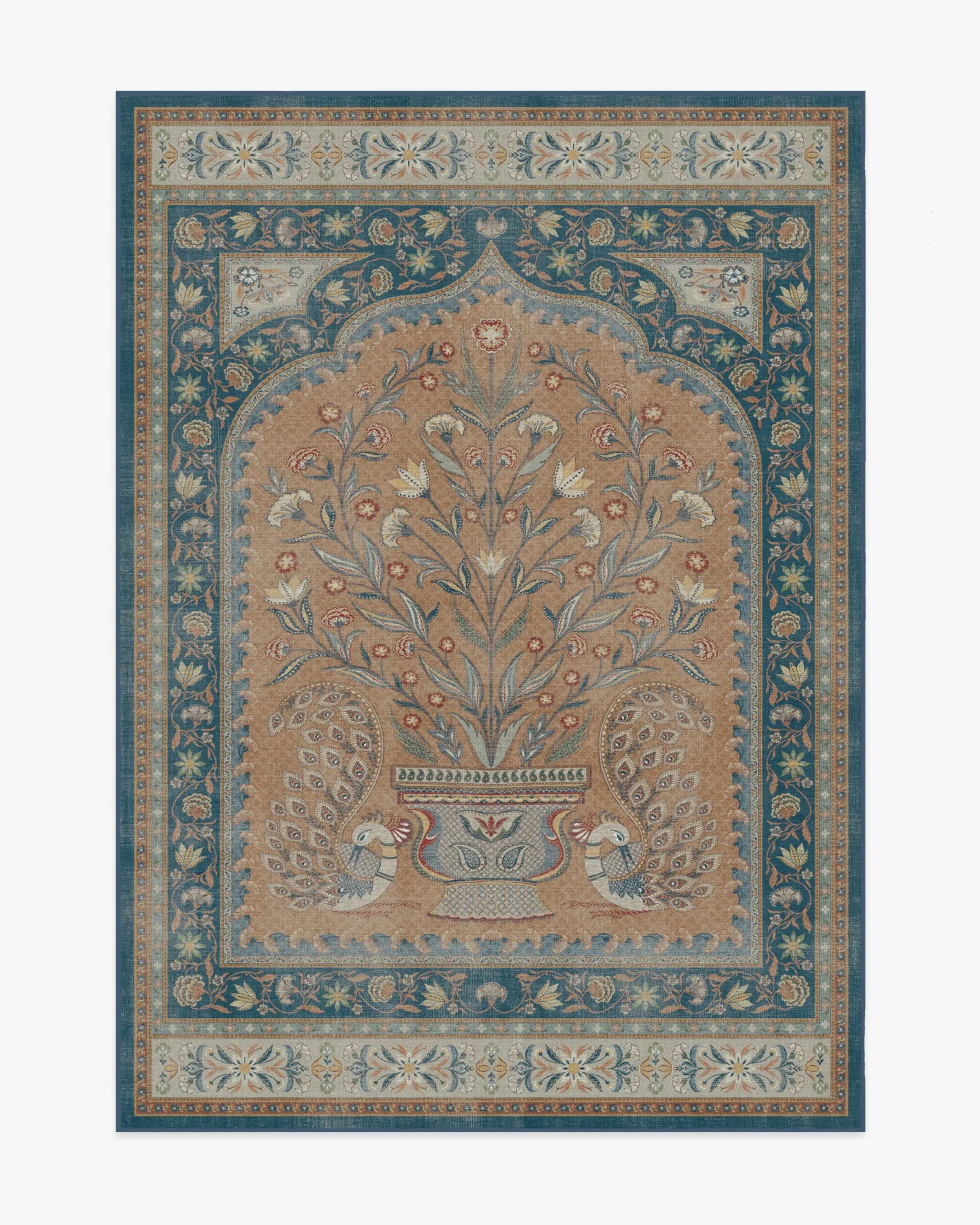 Flatwoven Area Rug - Multicolour