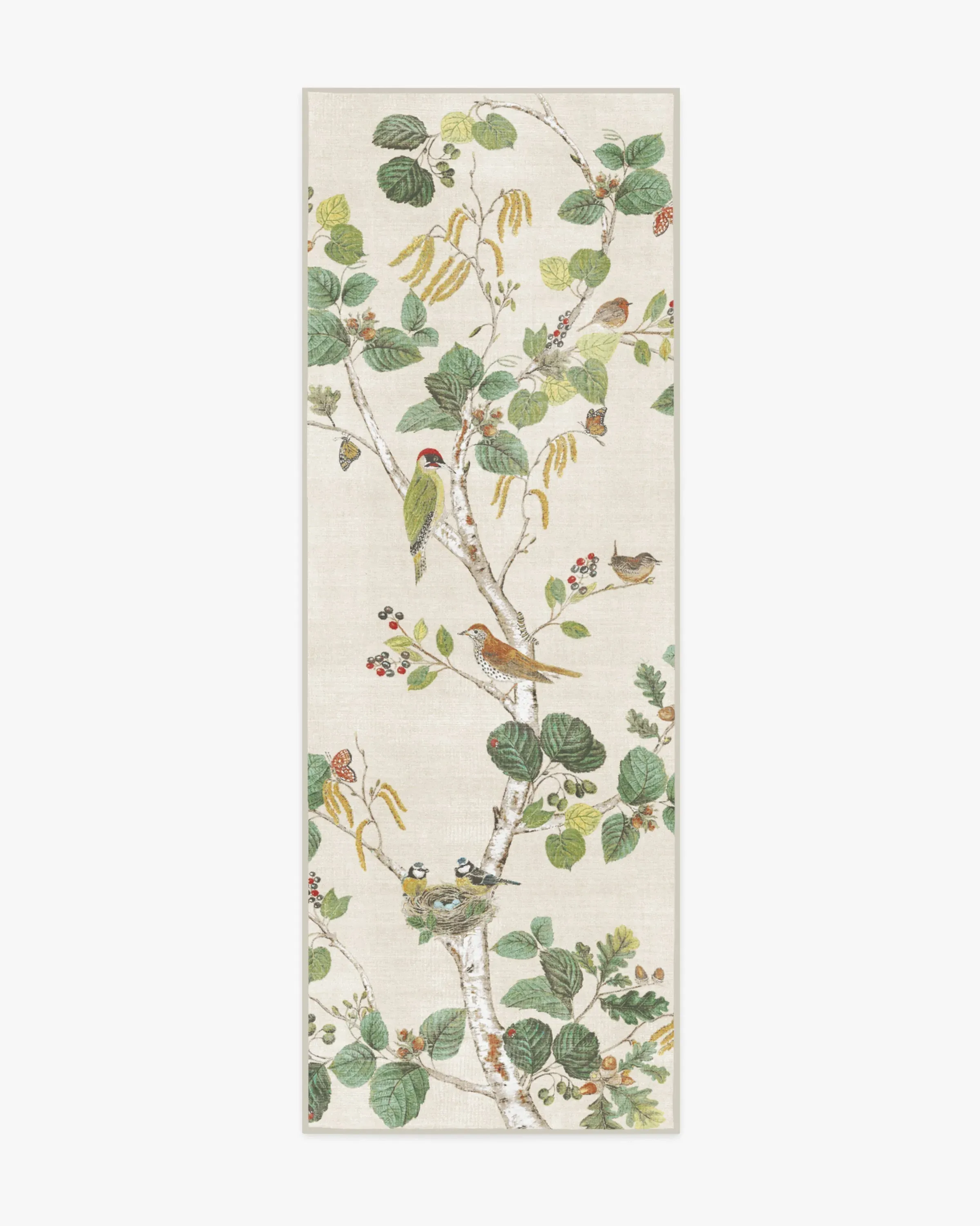 Flatwoven Runner Rug Machine Washable - Cream