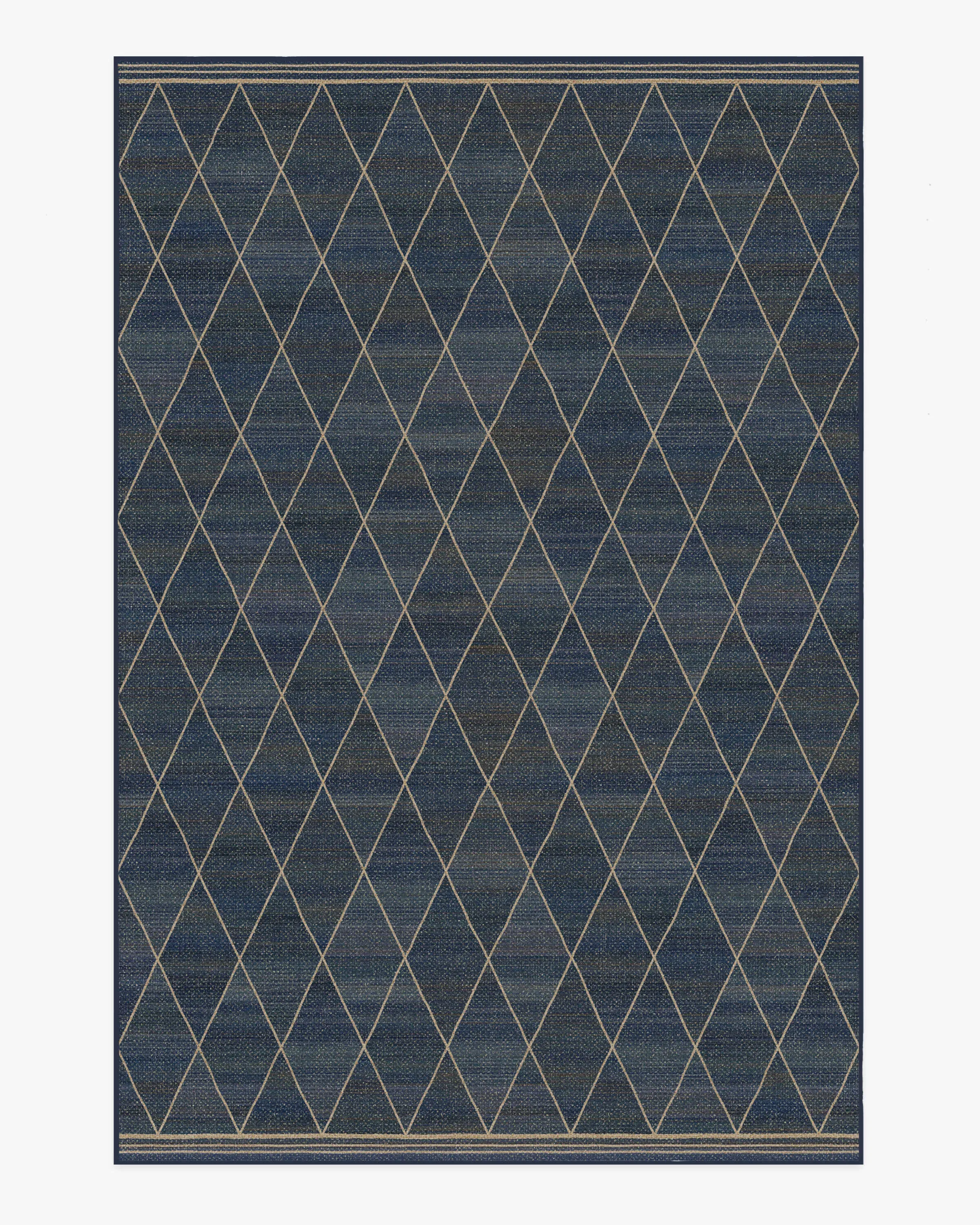 Harlequin Trellis Area Rug - Navy, Polyester