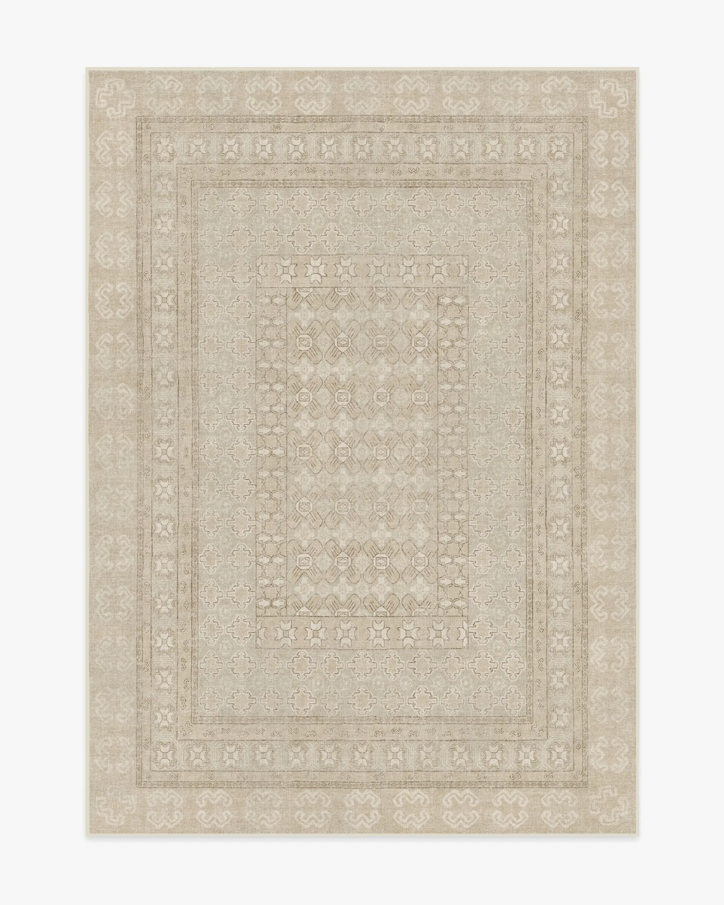 Large Area Rug Machine Washable - Beige, Ivory