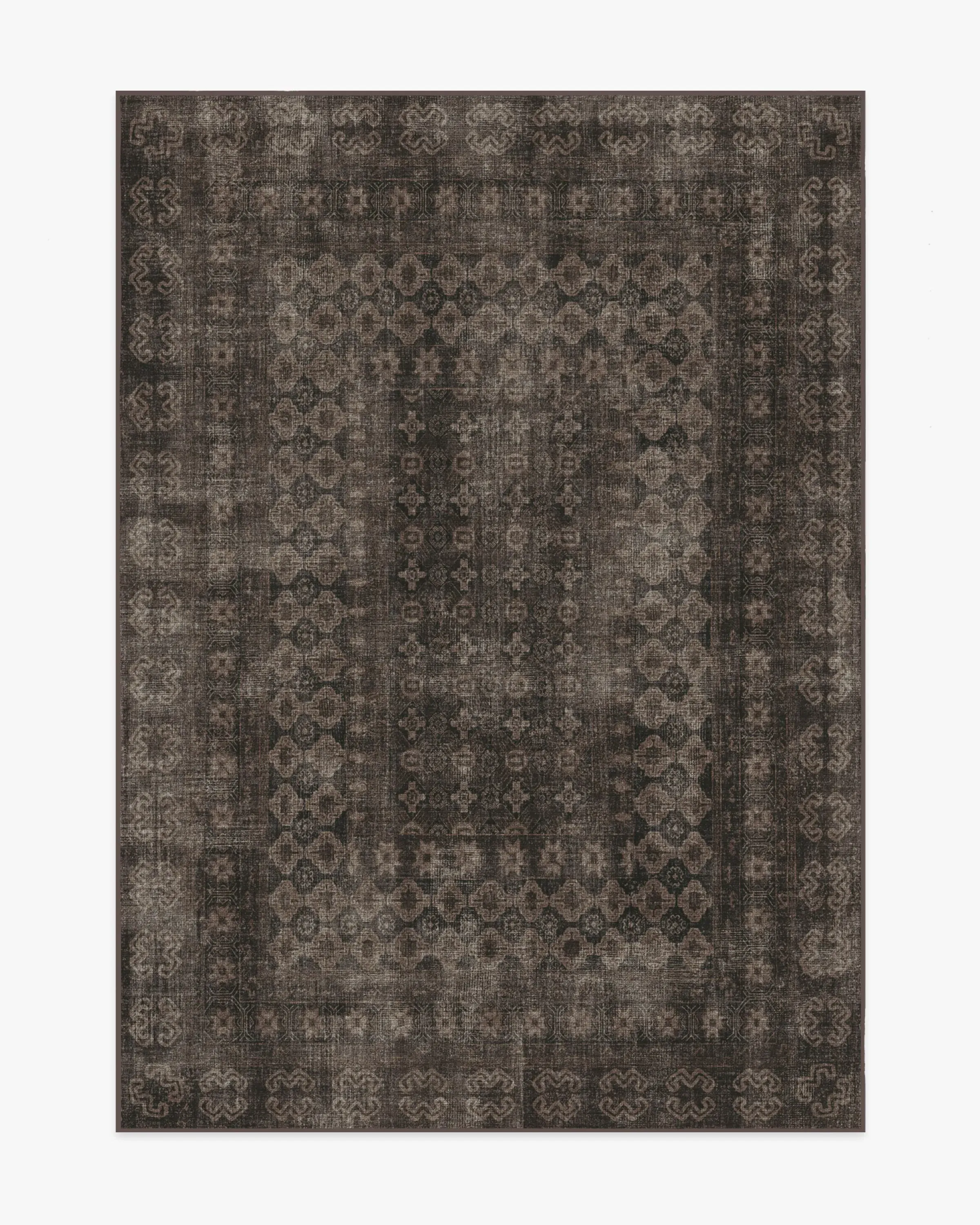 Large Area Rug Machine Washable - Black