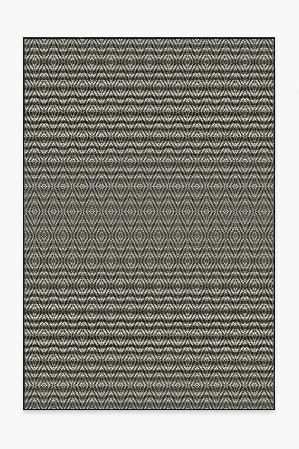 Large Area Rug Machine Washable - Black