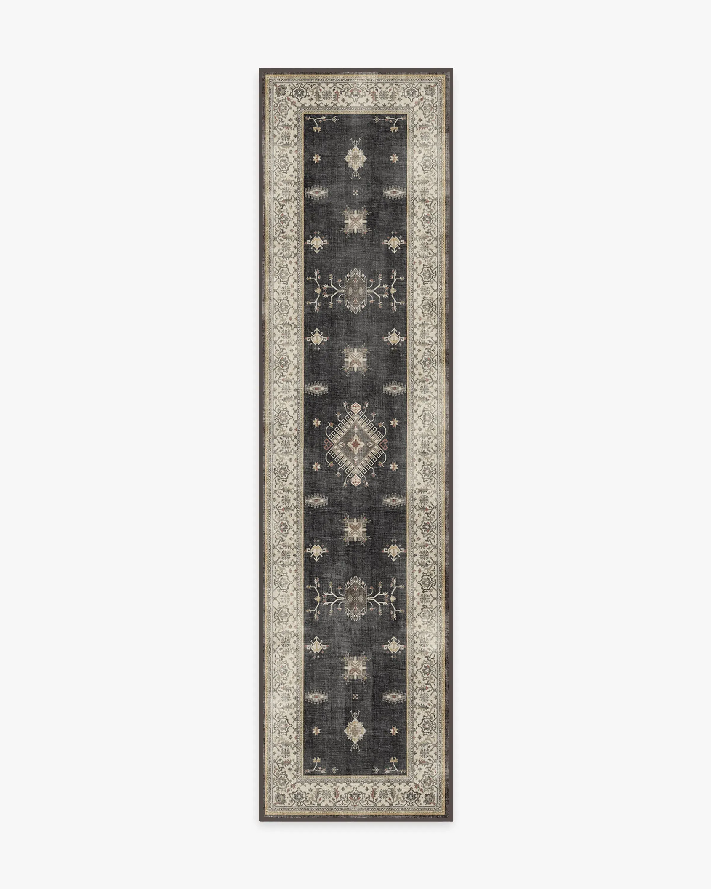Large Area Rug Machine Washable - Black