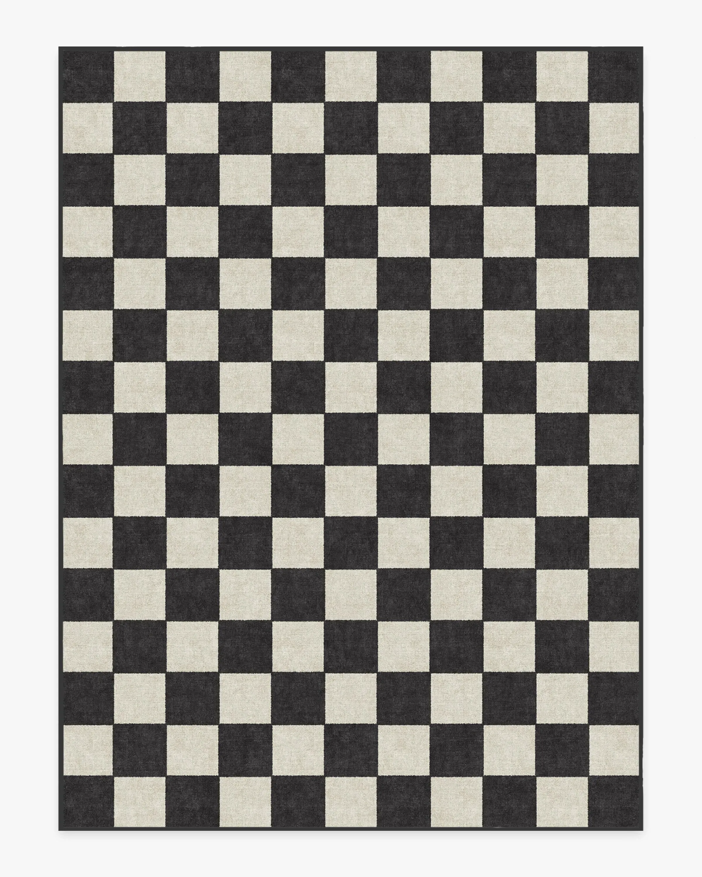 Large Area Rug Machine Washable - Black, Chenille