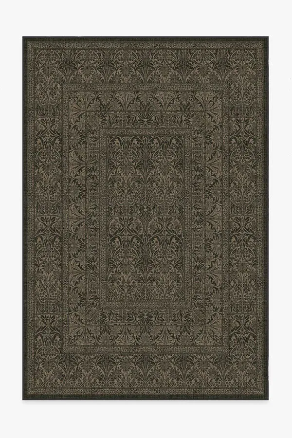 Large Area Rug Machine Washable - Black