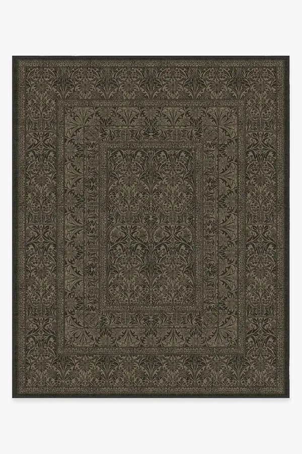 Large Area Rug Machine Washable - Black