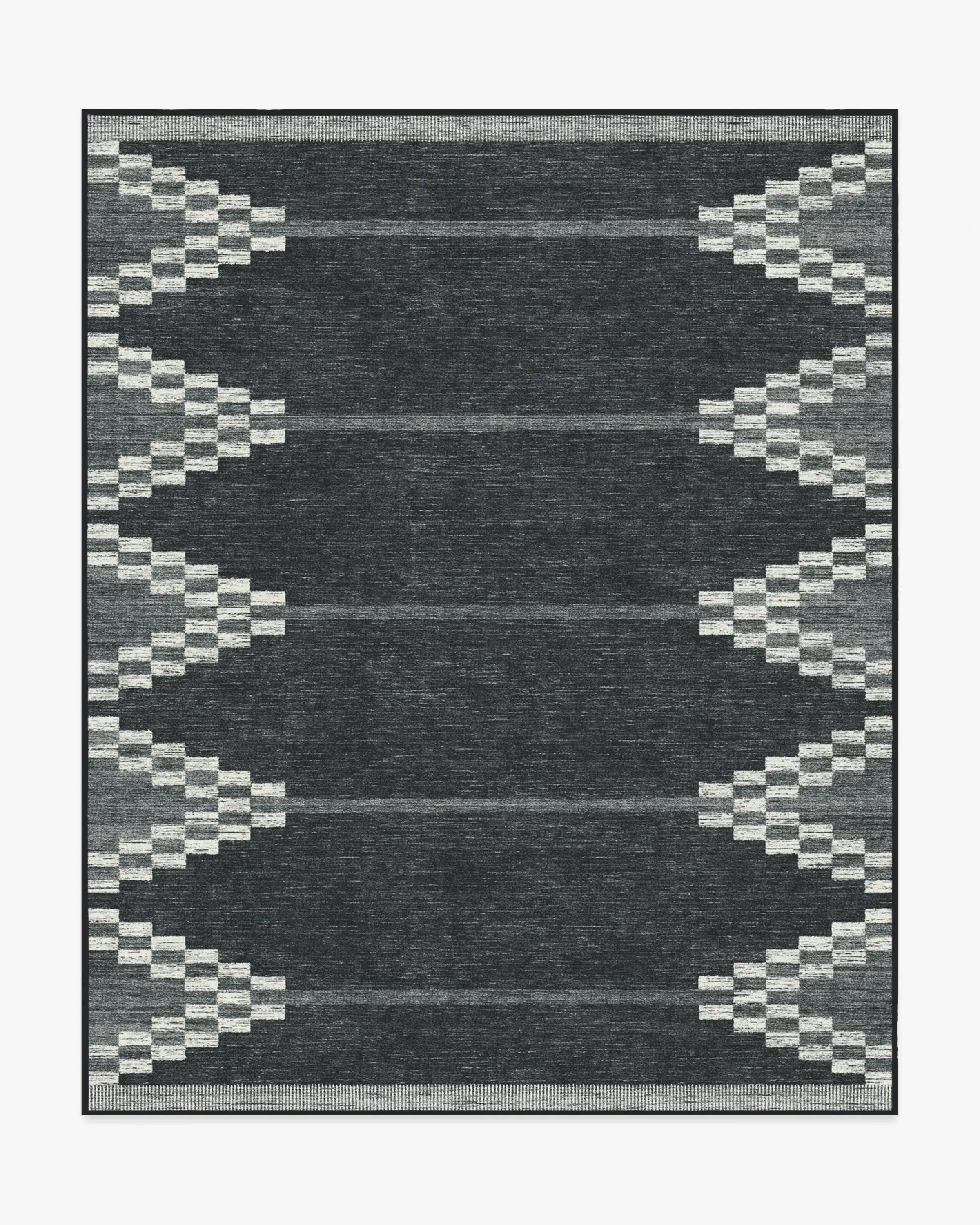 Large Area Rug Machine Washable - Black