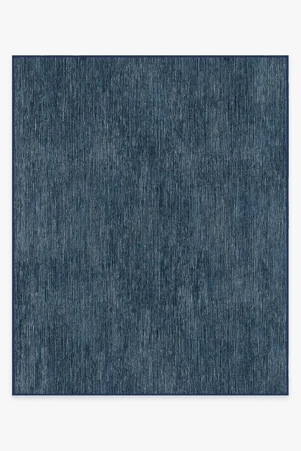 Large Area Rug Machine Washable - Blue