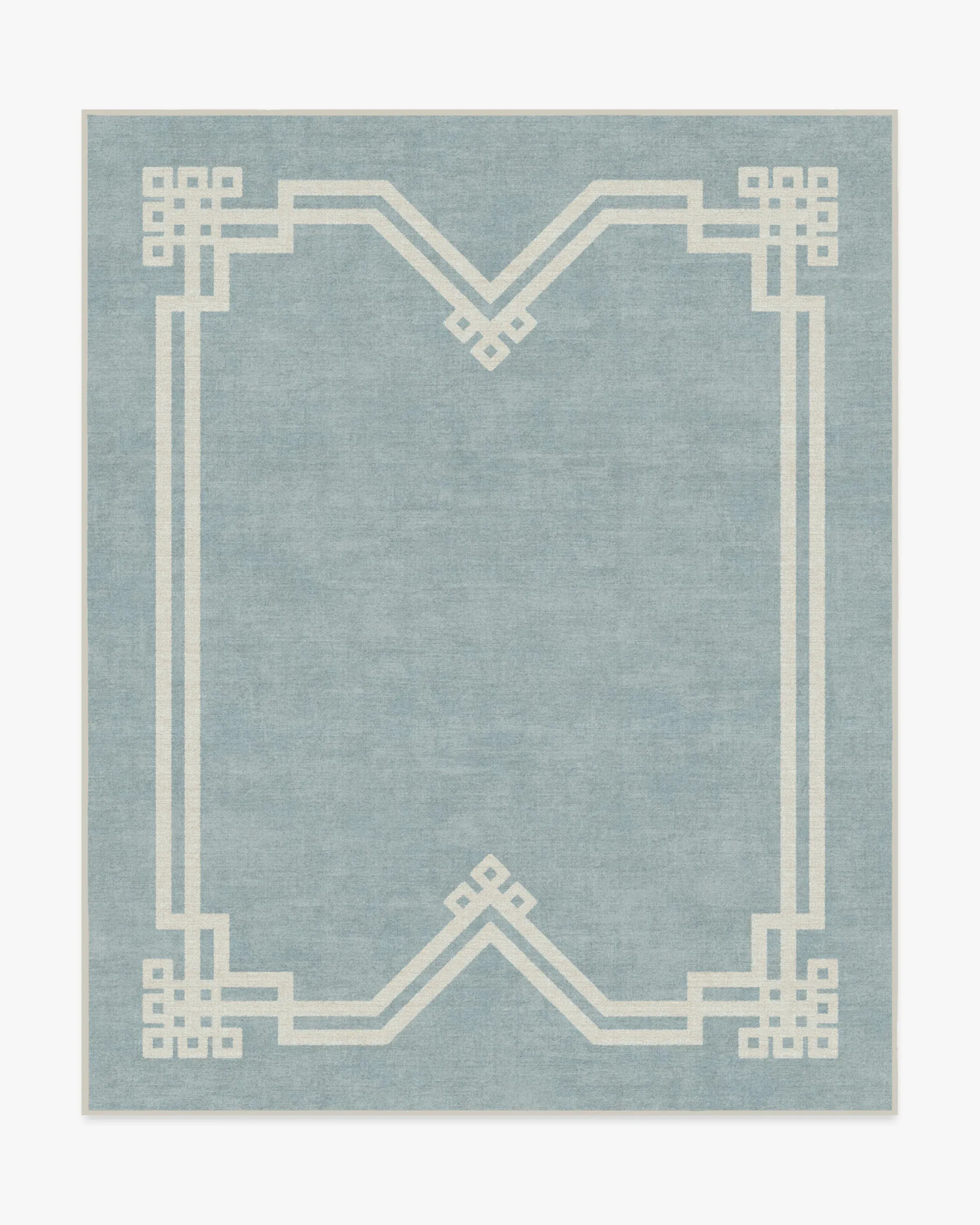 Large Area Rug Machine Washable - Blue