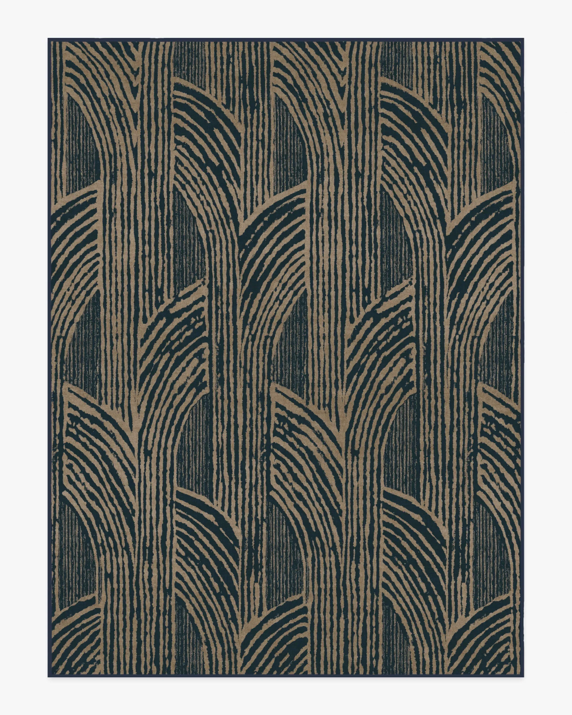 Large Area Rug Machine Washable - Blue