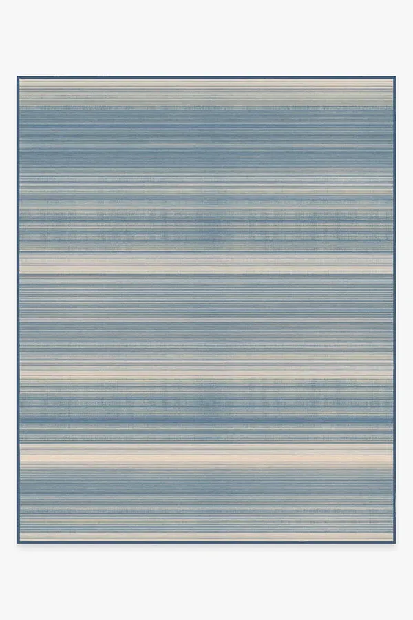 Large Area Rug Machine Washable - Blue