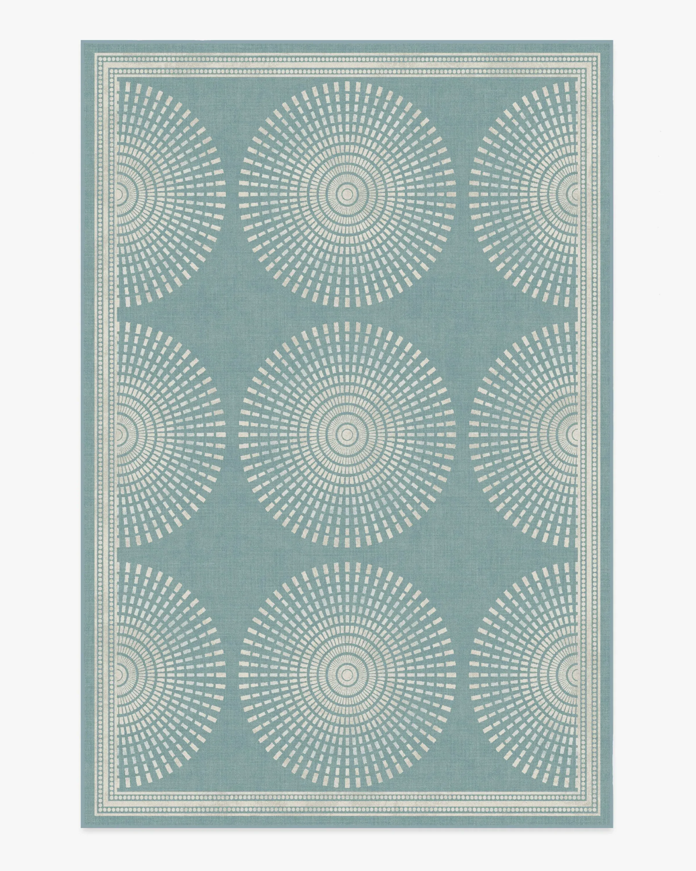 Large Area Rug Machine Washable - Blue