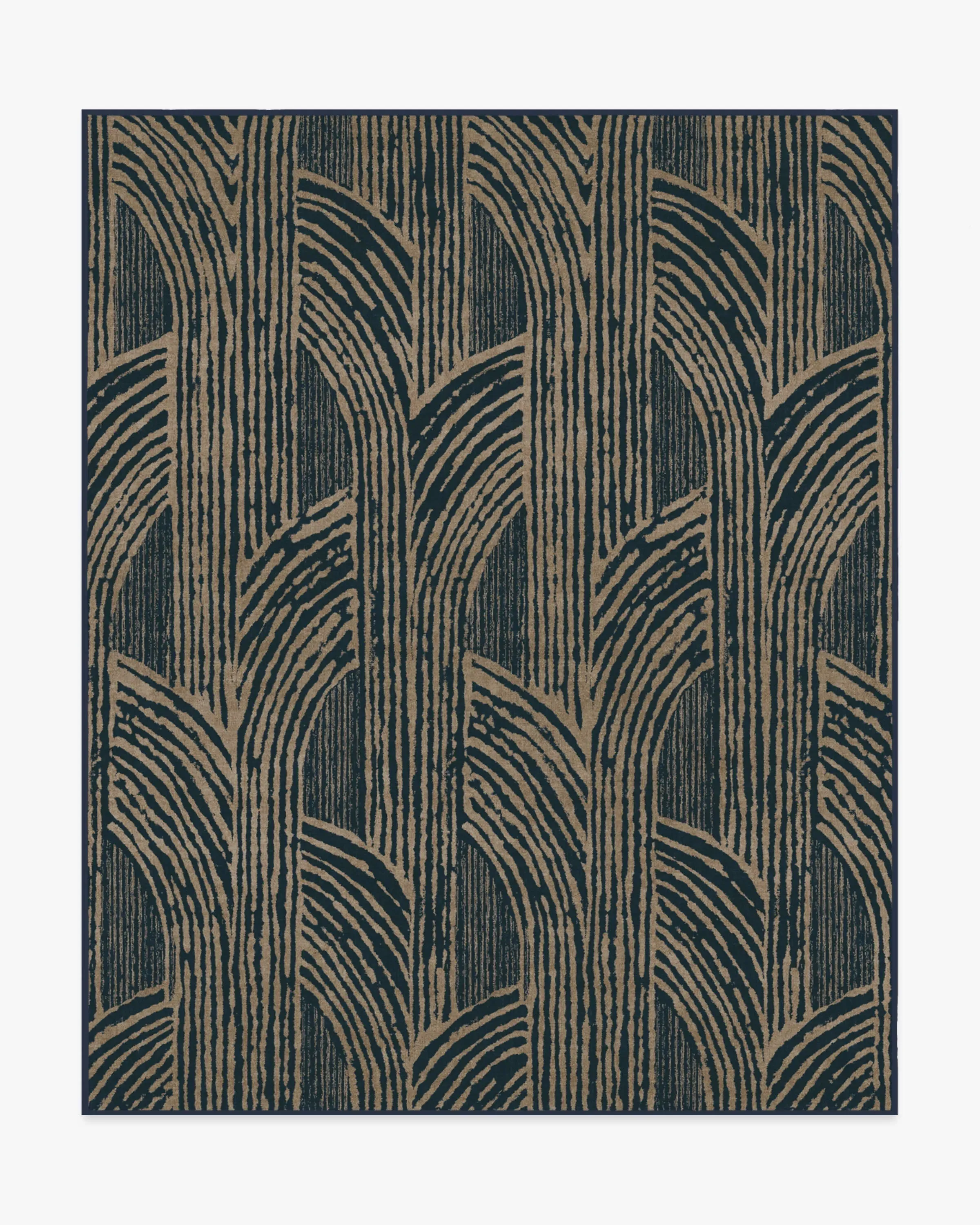 Large Area Rug Machine Washable - Blue