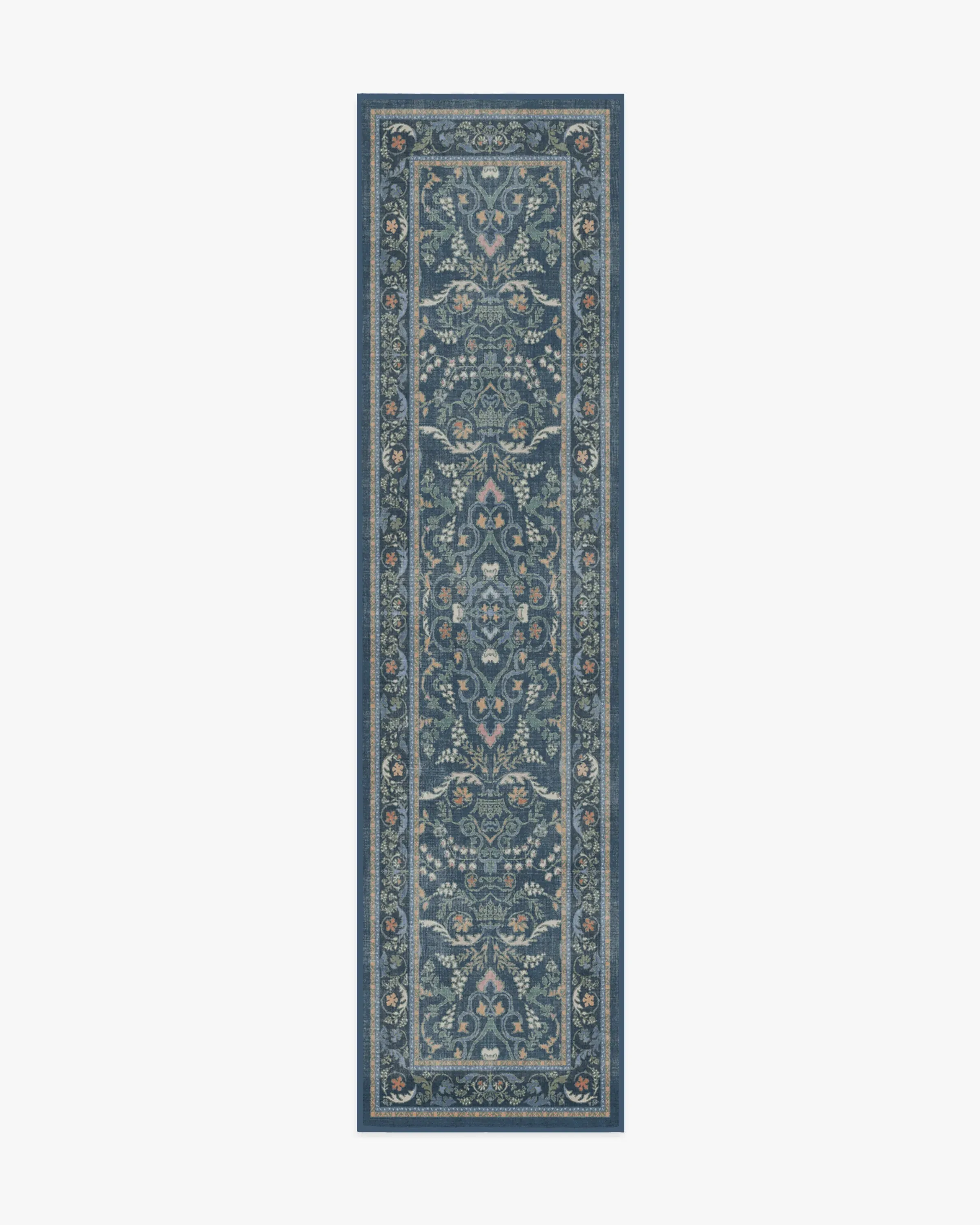 Large Area Rug Machine Washable - Blue