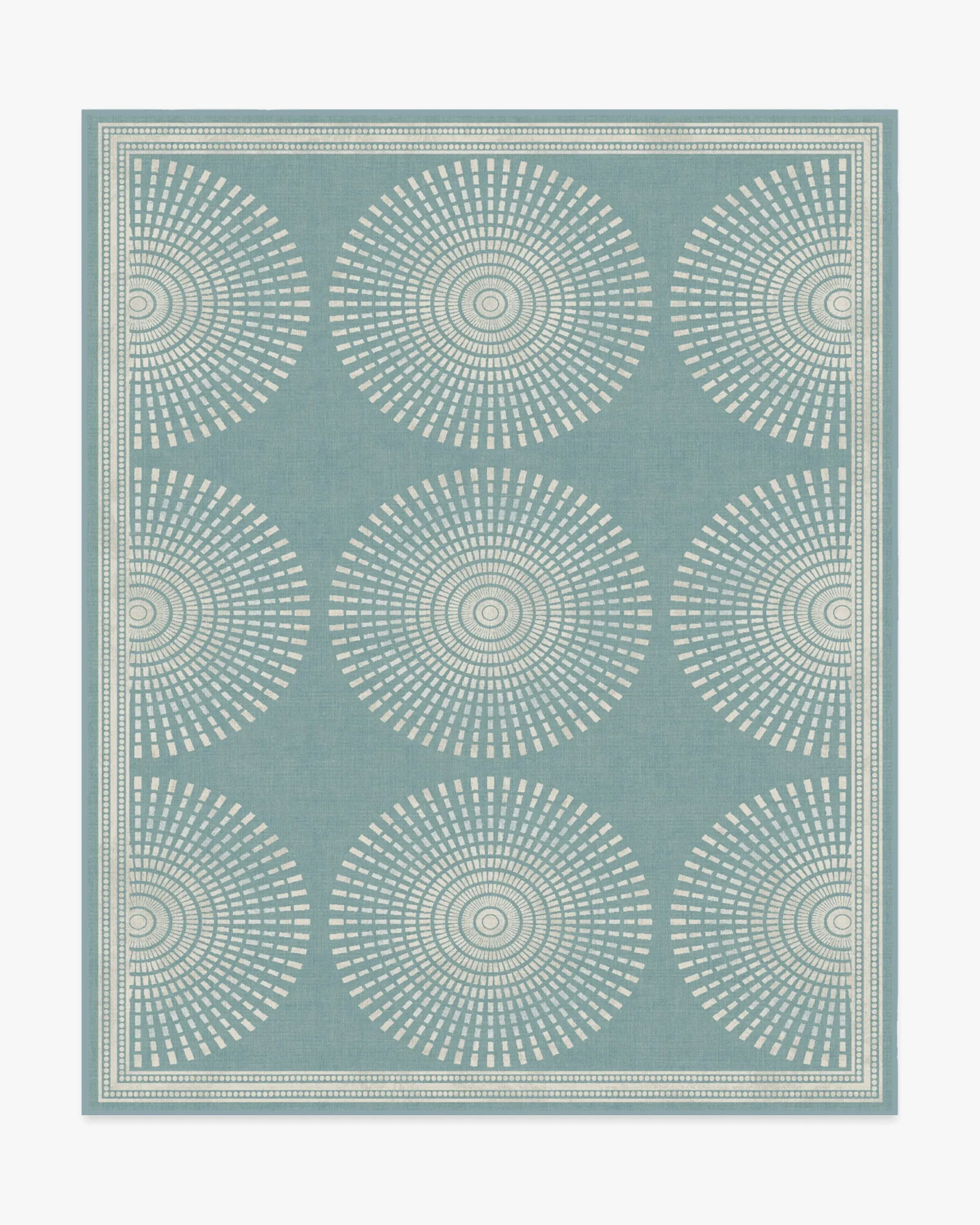 Large Area Rug Machine Washable - Blue