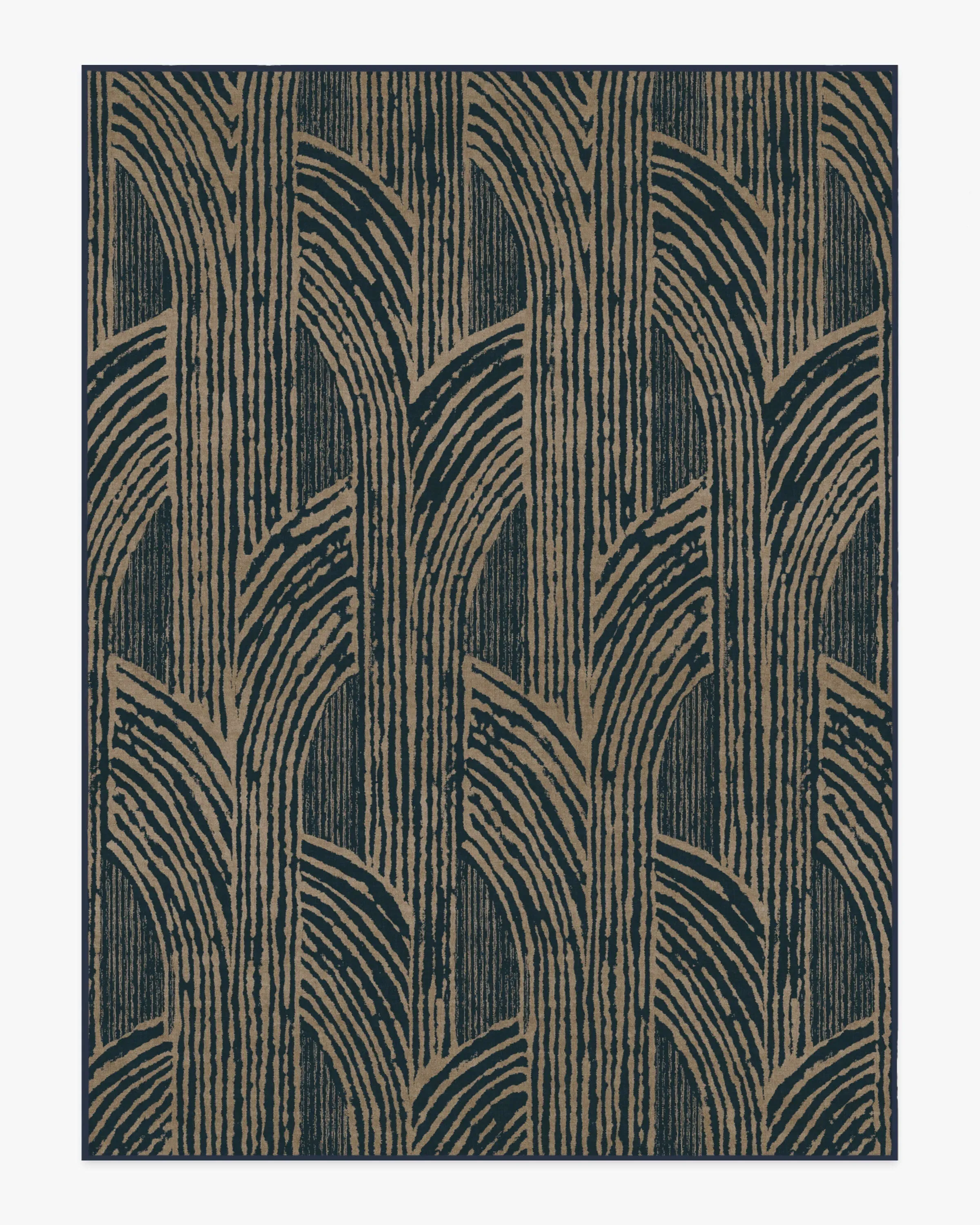 Large Area Rug Machine Washable - Blue