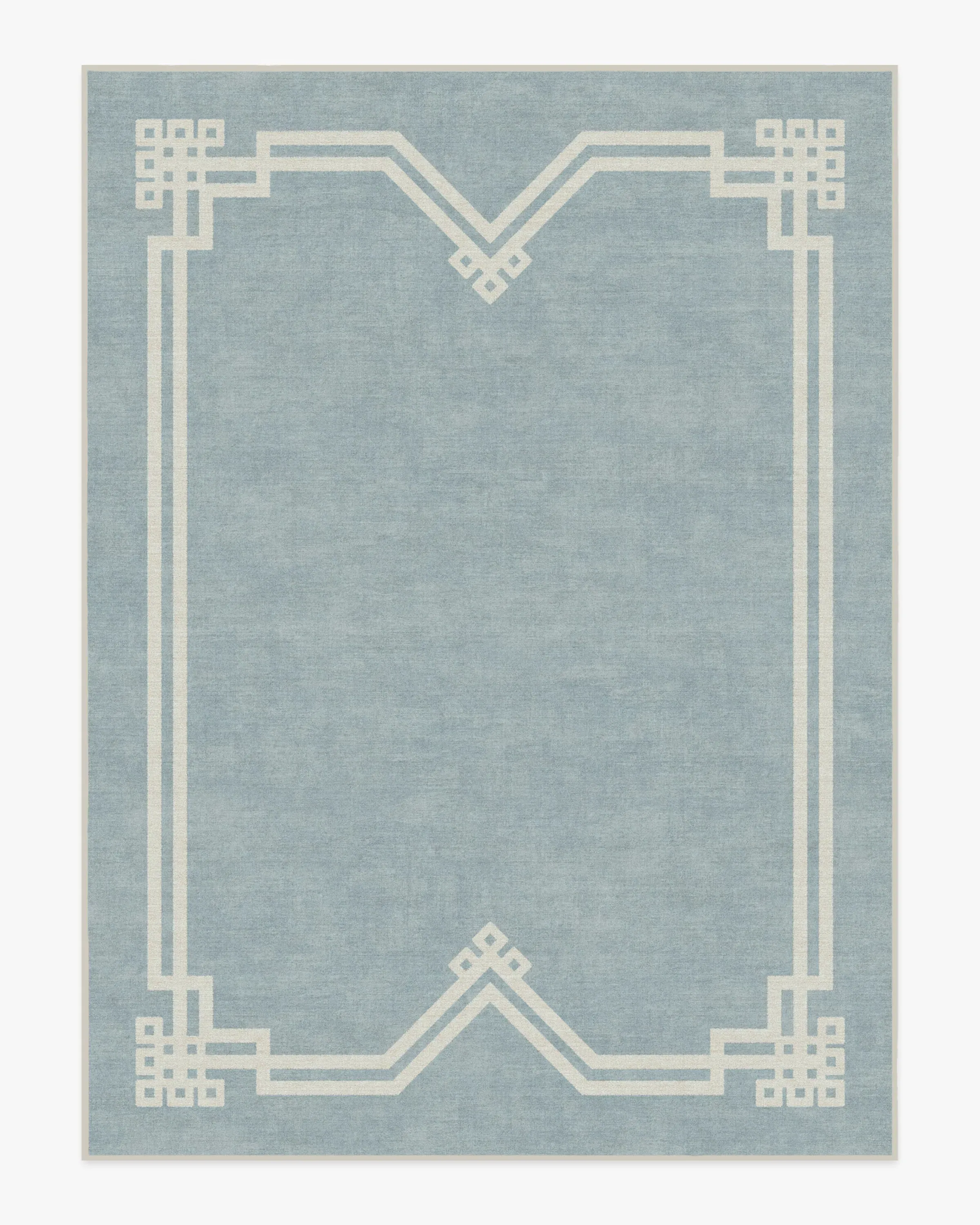 Large Area Rug Machine Washable - Blue