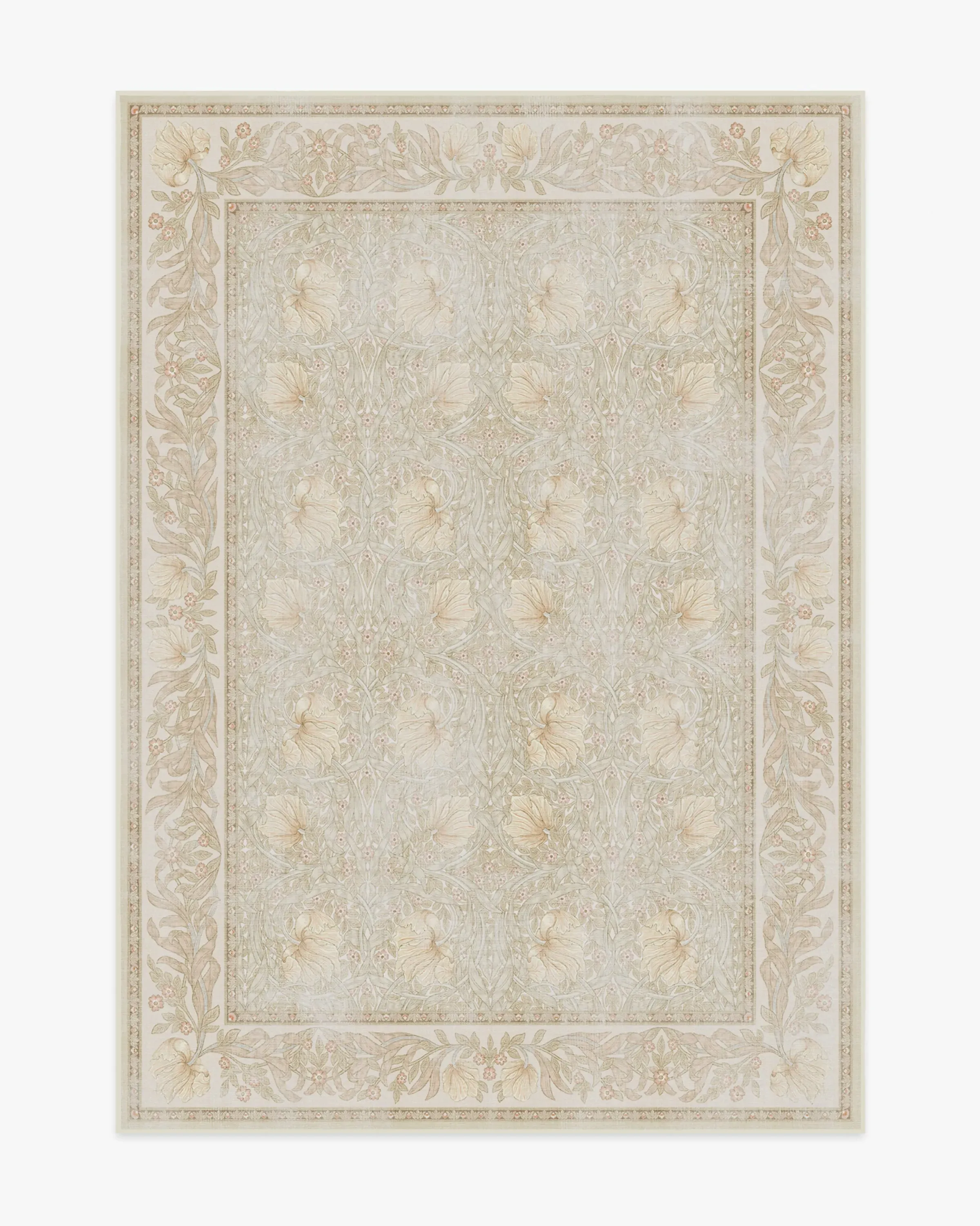 Large Area Rug Machine Washable - Blush