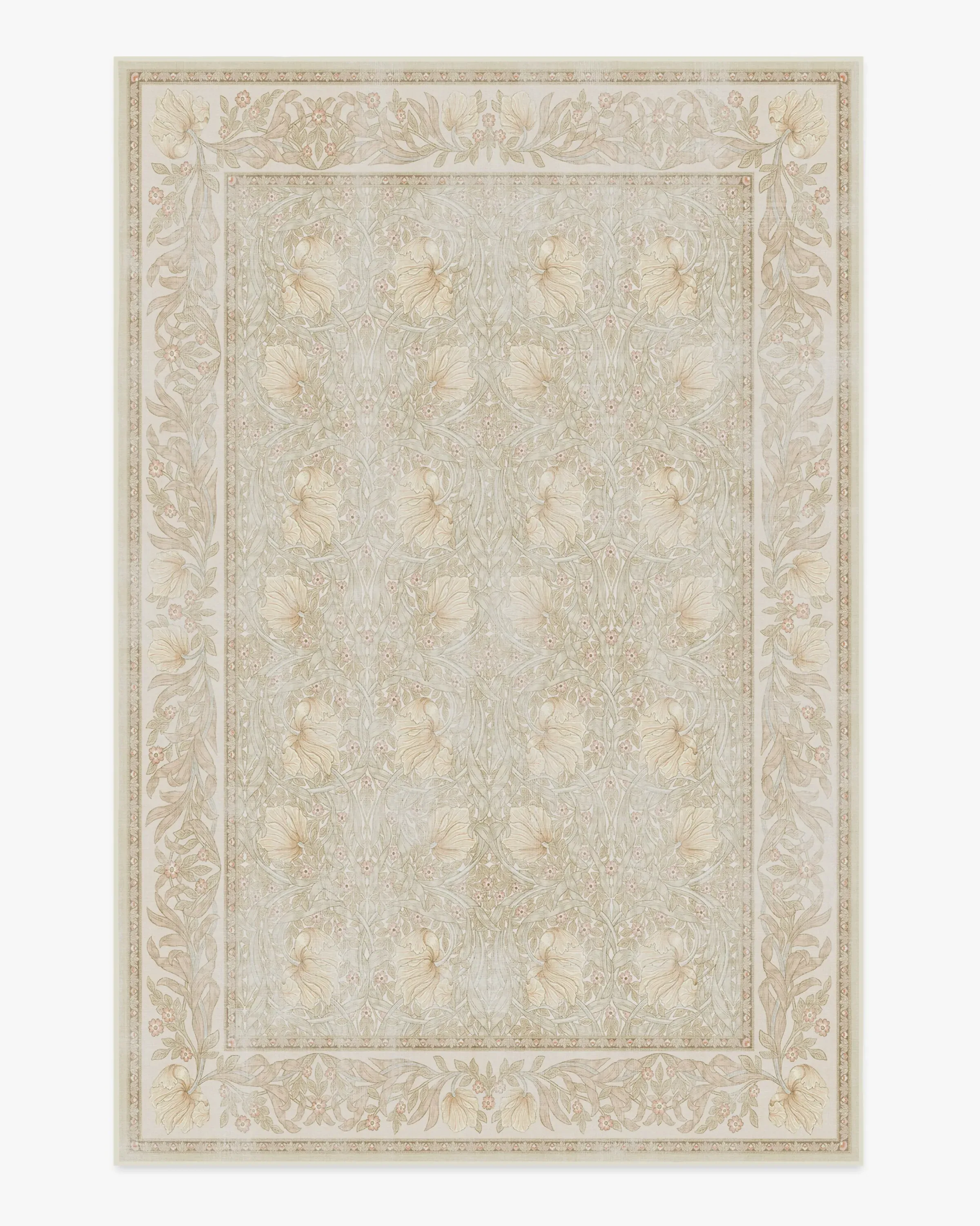 Large Area Rug Machine Washable - Blush