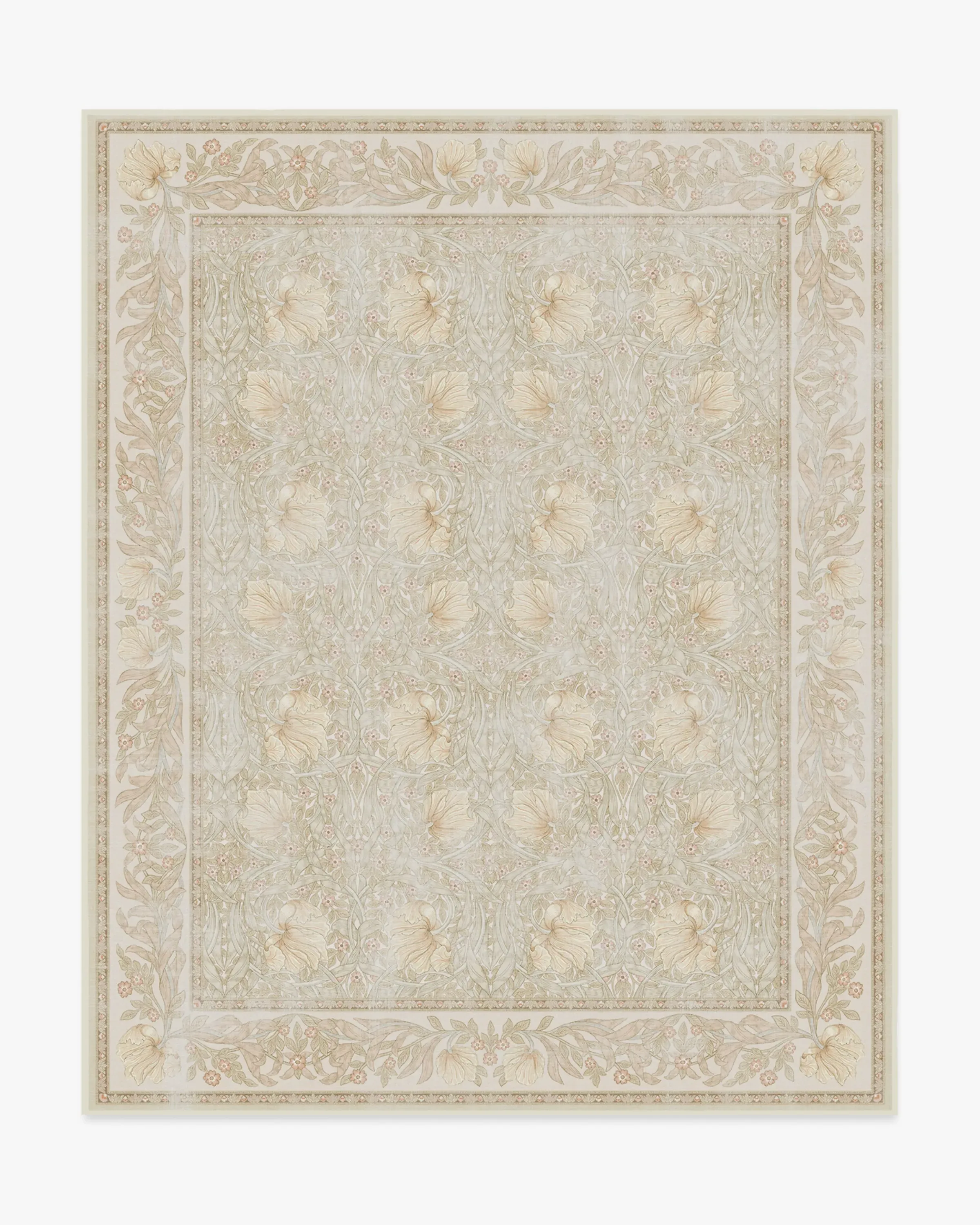 Large Area Rug Machine Washable - Blush