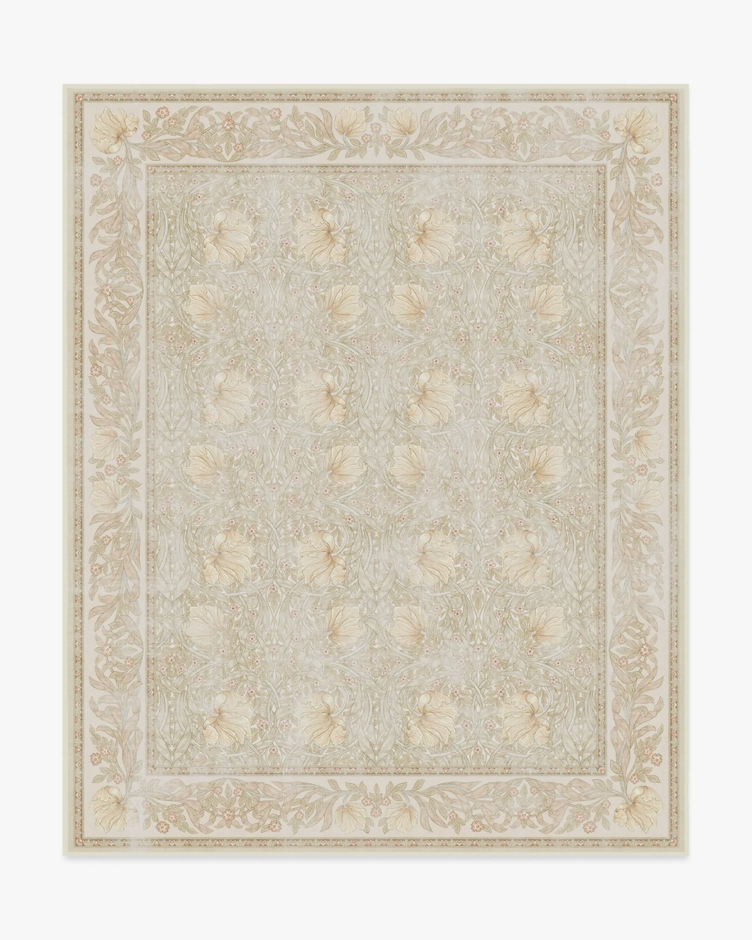 Large Area Rug Machine Washable - Blush