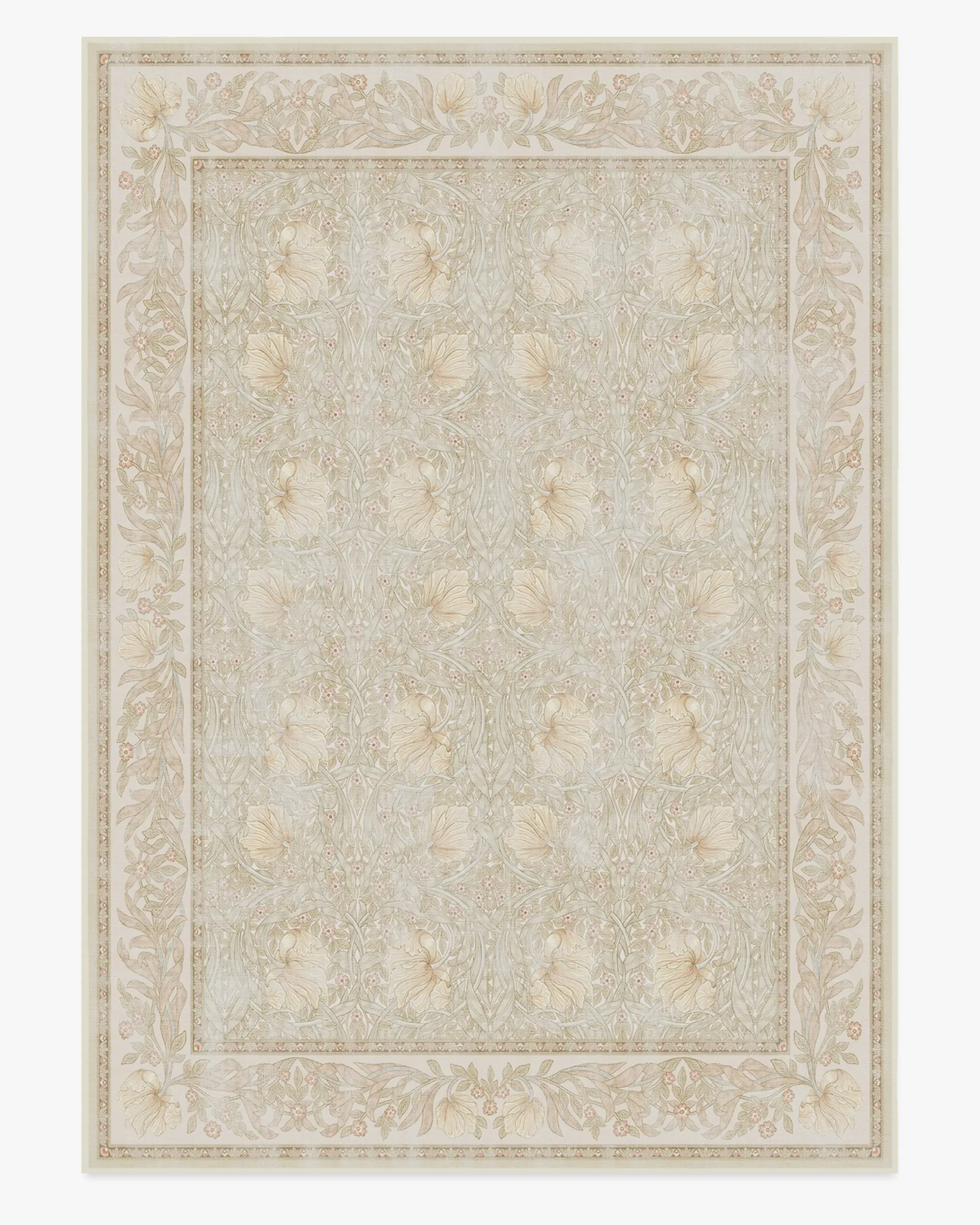 Large Area Rug Machine Washable - Blush