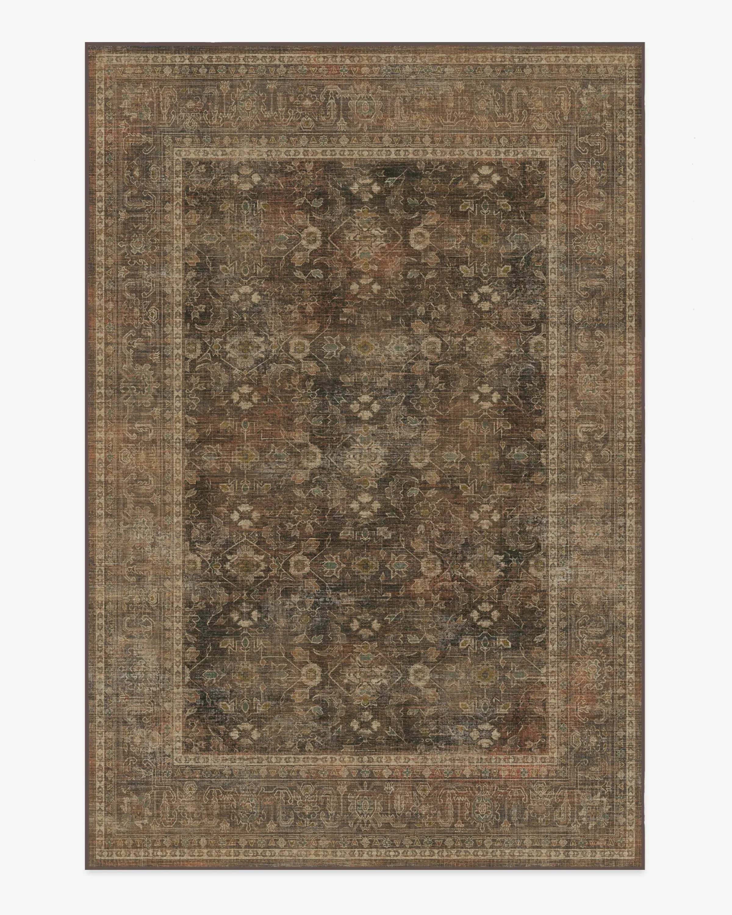 Large Area Rug Machine Washable - Bronze