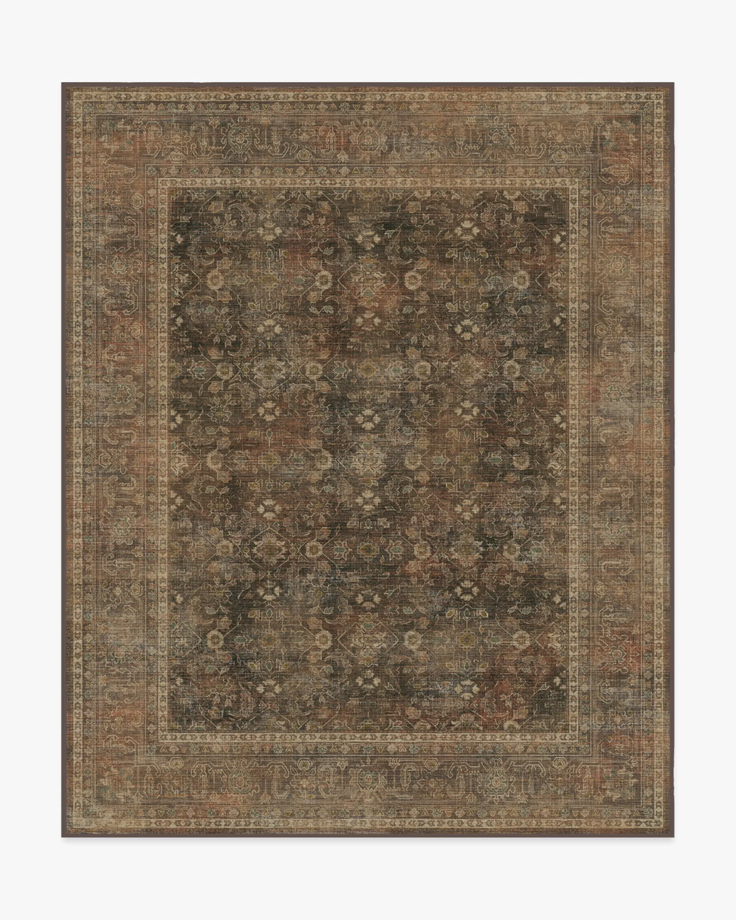 Large Area Rug Machine Washable - Bronze