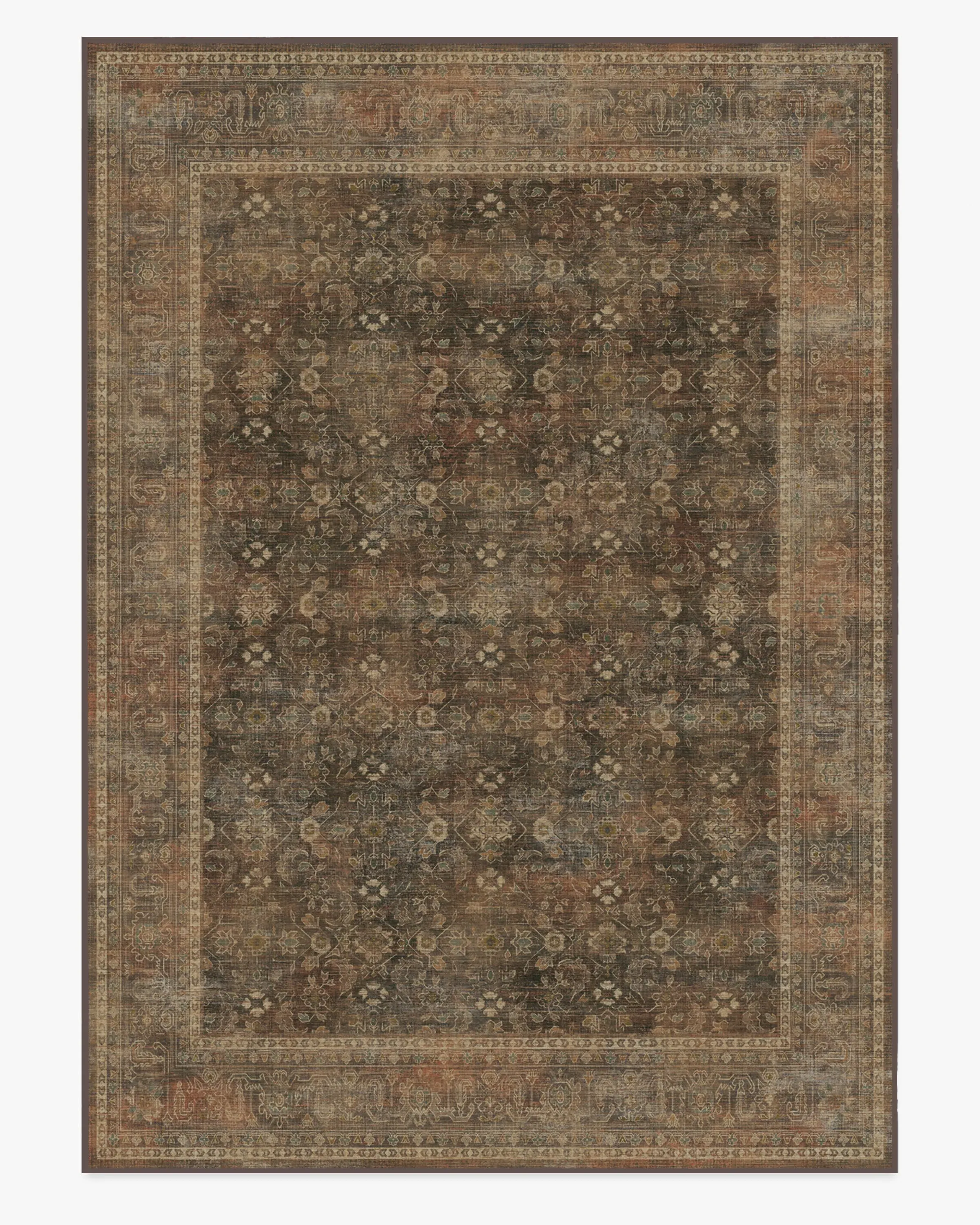 Large Area Rug Machine Washable - Bronze