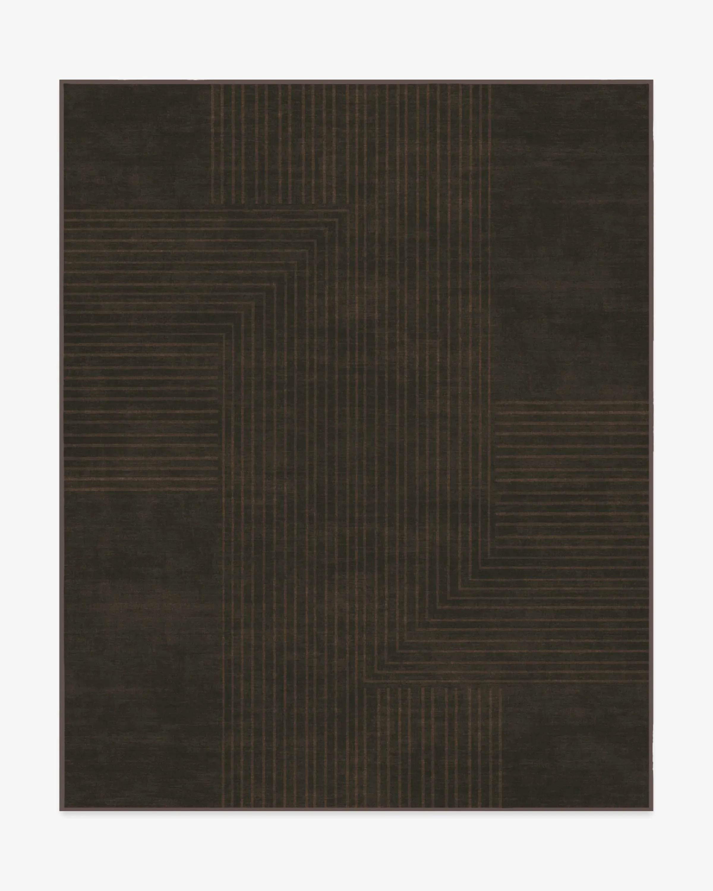 Large Area Rug Machine Washable - Brown