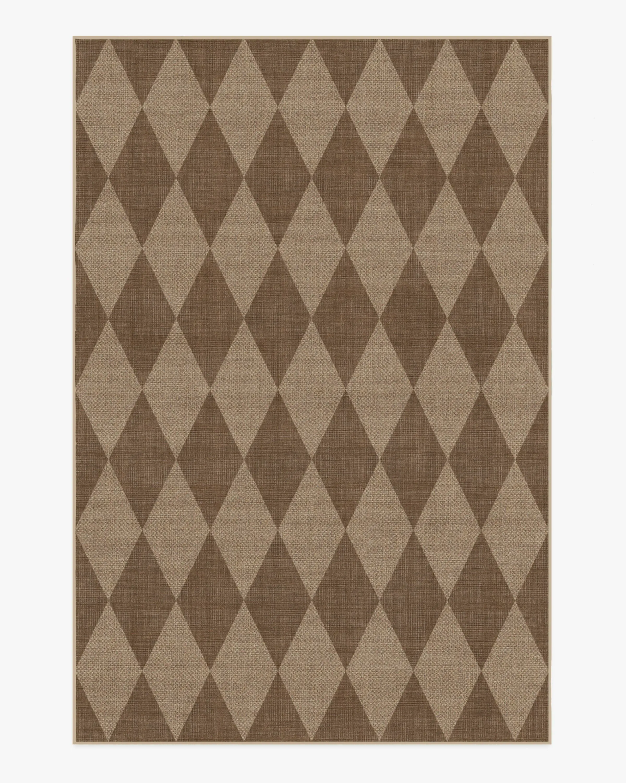 Large Area Rug Machine Washable - Brown, Polyester
