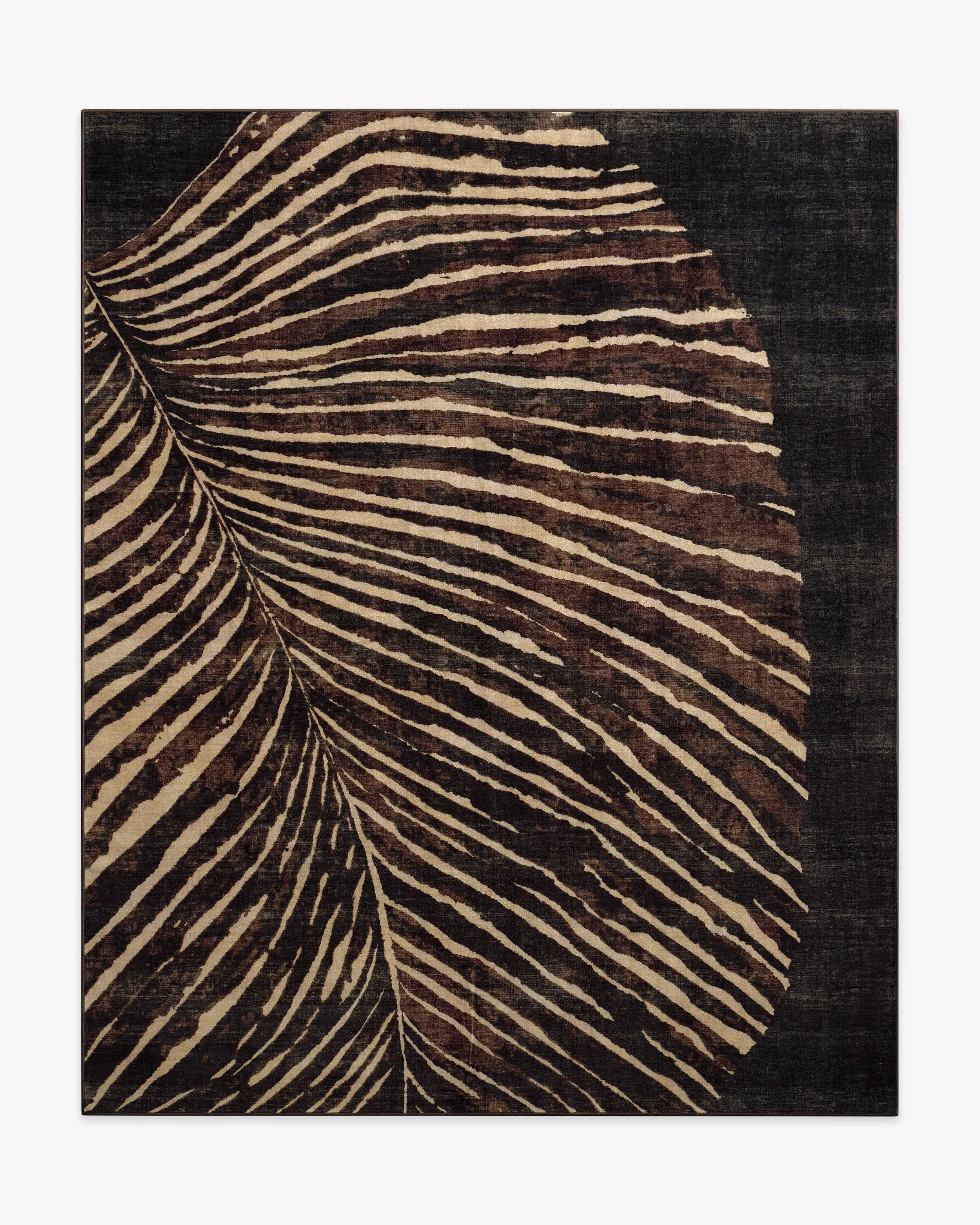 Large Area Rug Machine Washable - Brown, Tufted