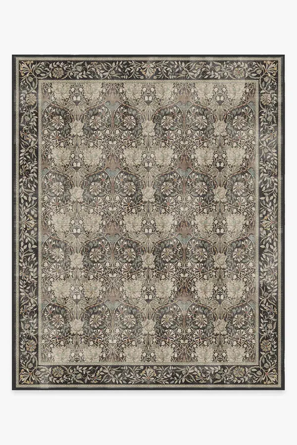 Large Area Rug Machine Washable - Brown