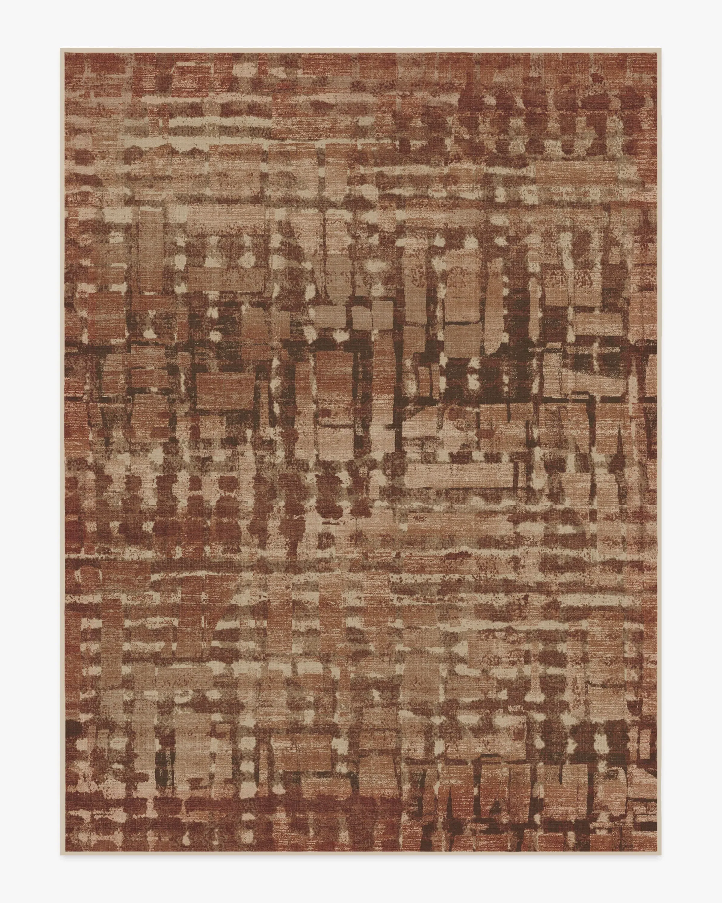 Large Area Rug Machine Washable - Brown