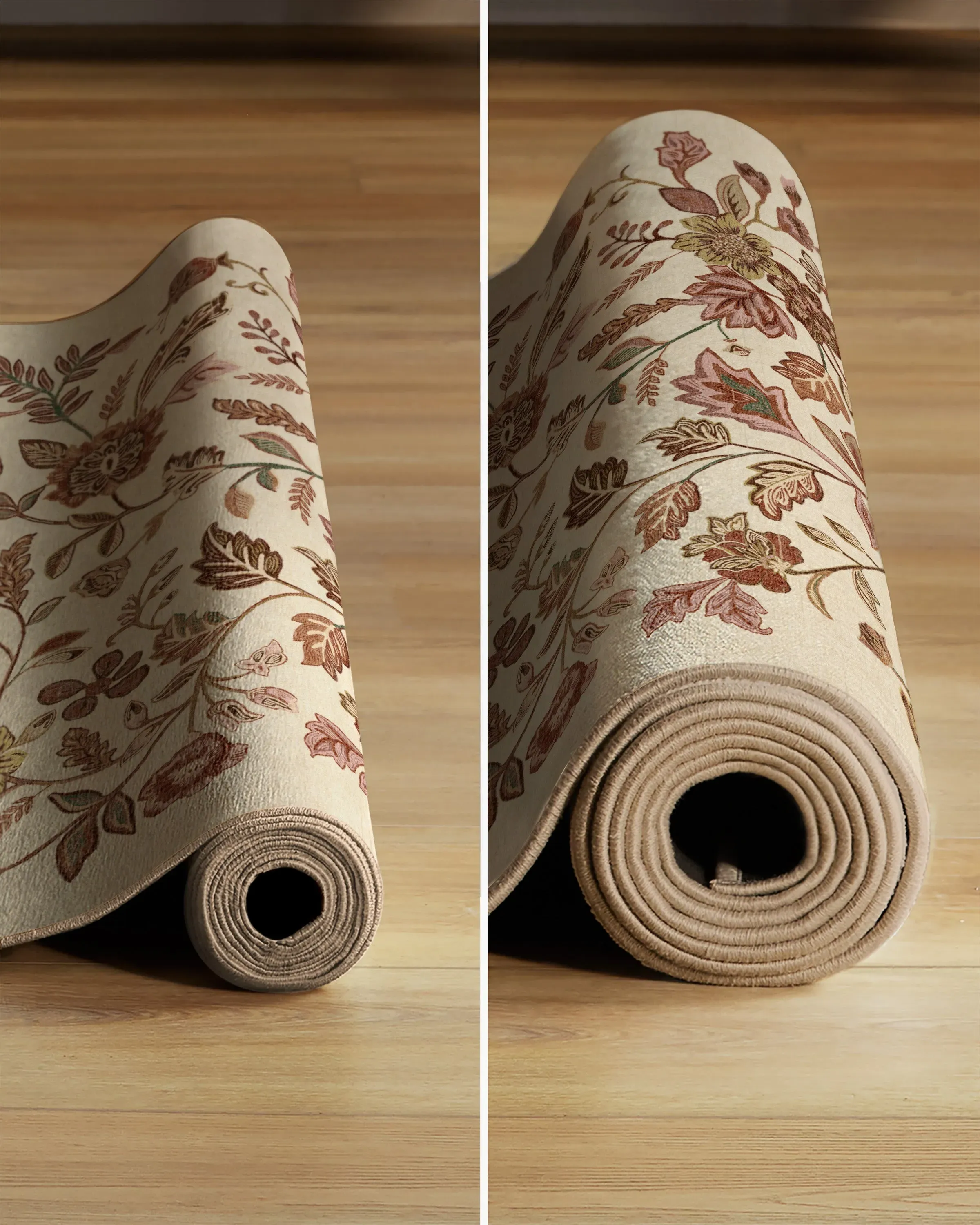 Large Area Rug Machine Washable - Burgundy