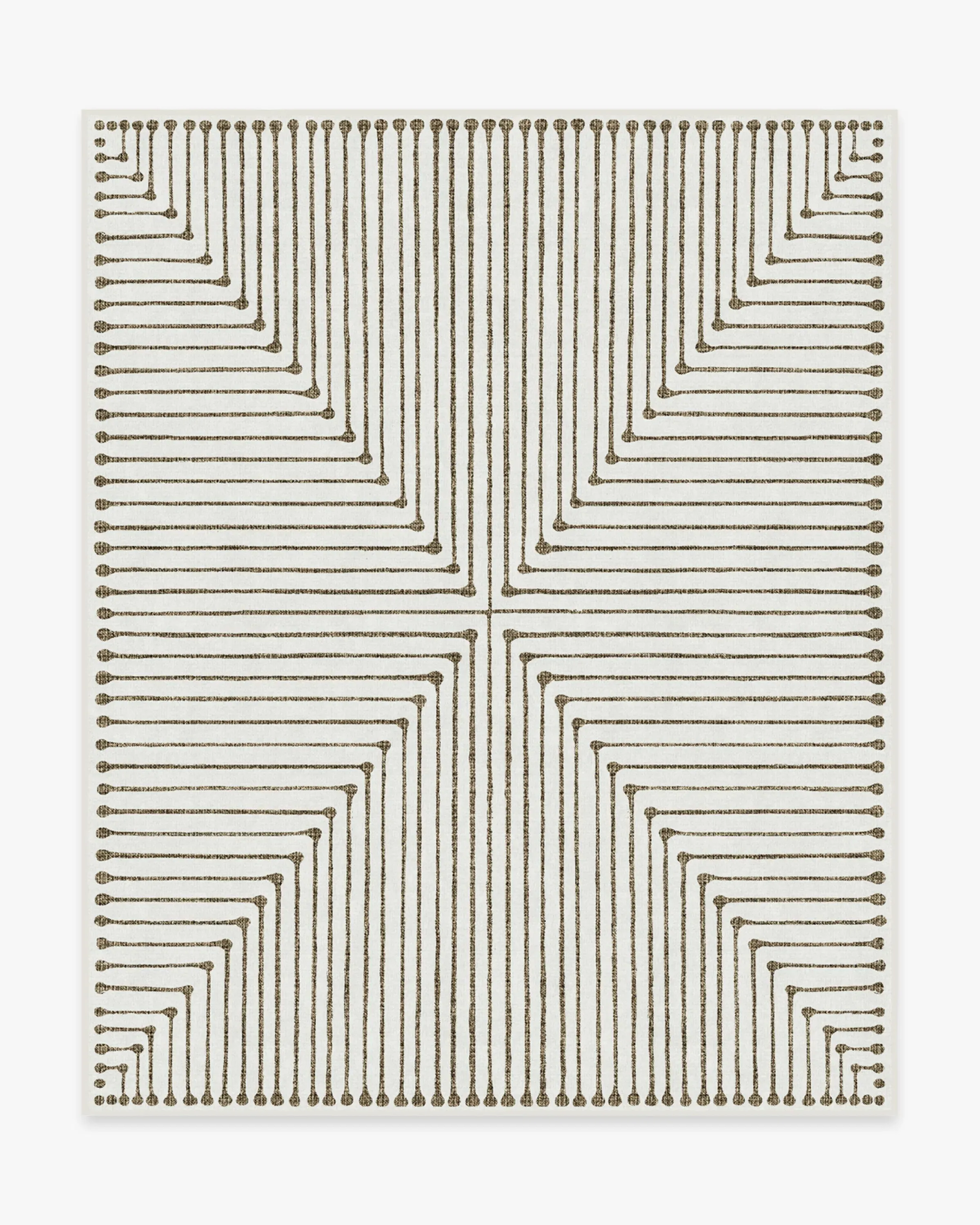 Large Area Rug Machine Washable - Camel, Ivory