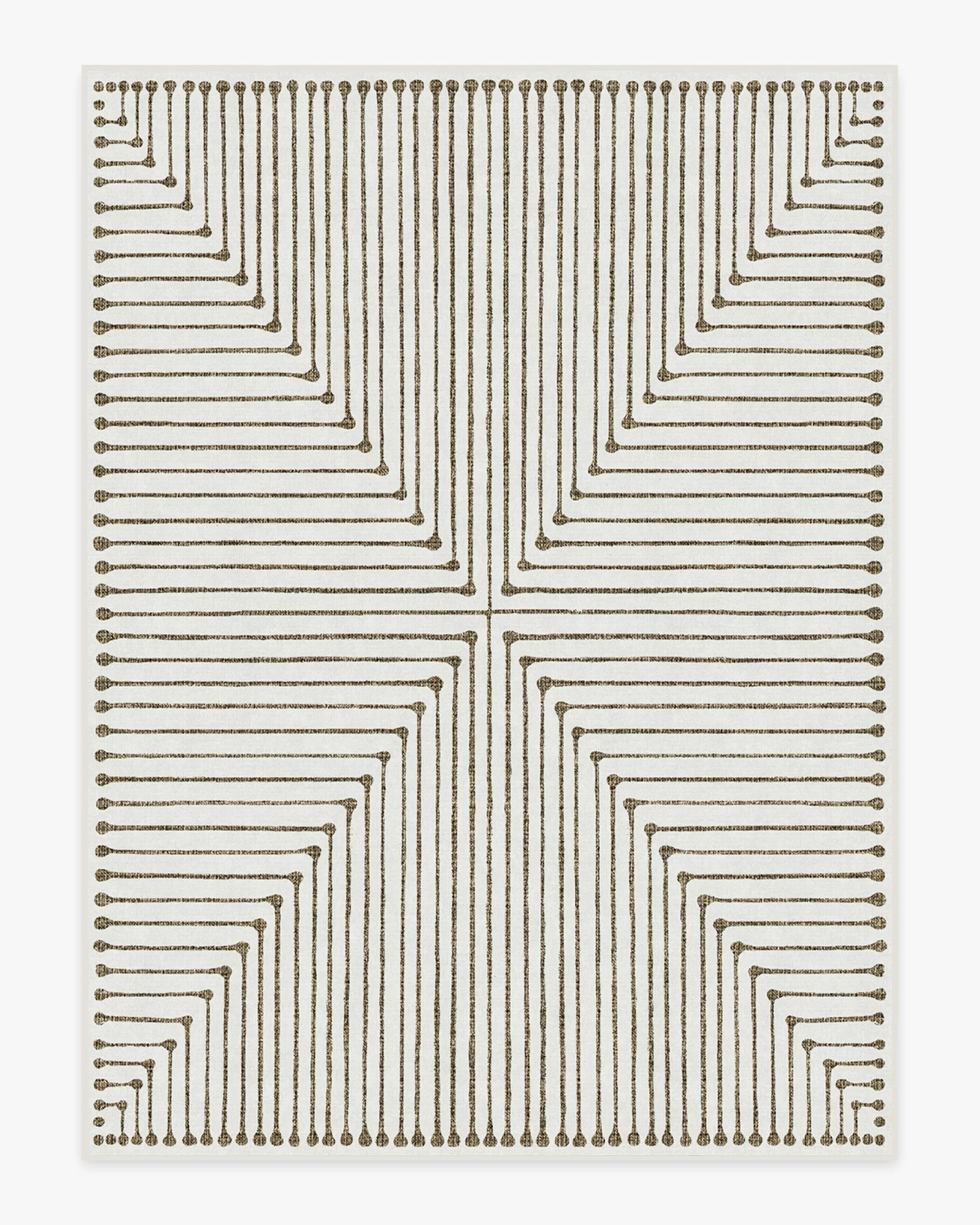 Large Area Rug Machine Washable - Camel, Ivory