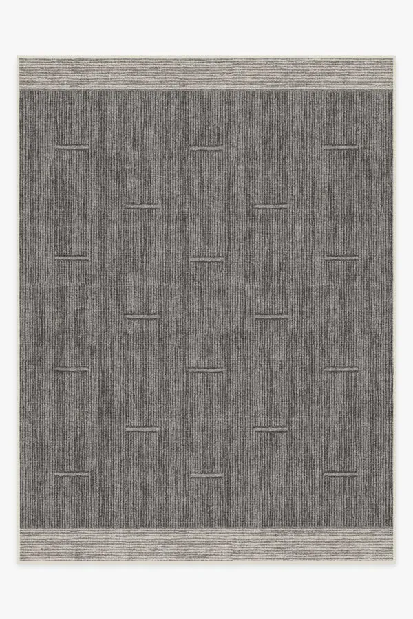 Large Area Rug Machine Washable - Charcoal