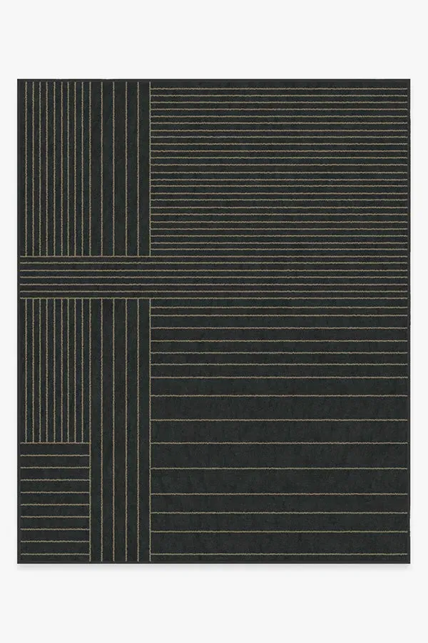Large Area Rug Machine Washable - Charcoal