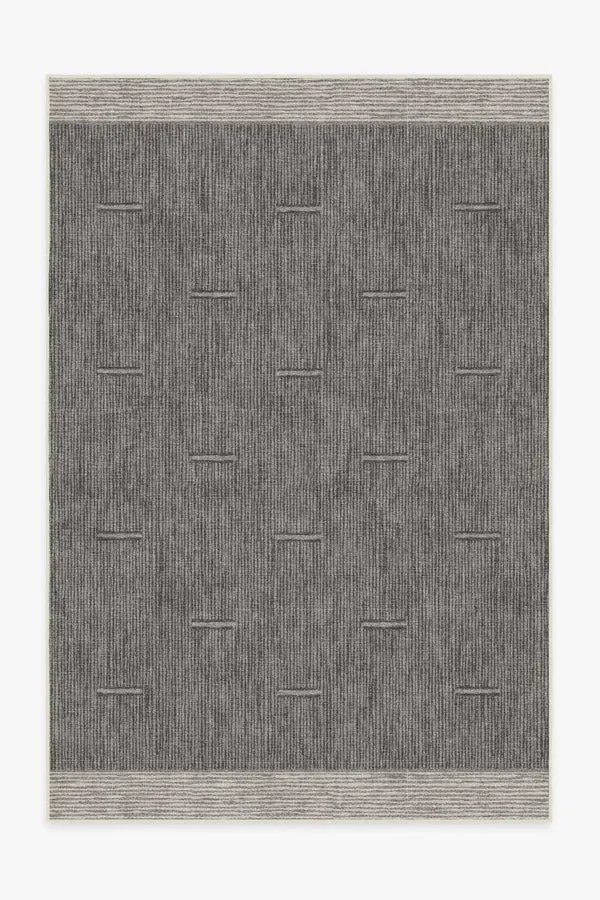 Large Area Rug Machine Washable - Charcoal