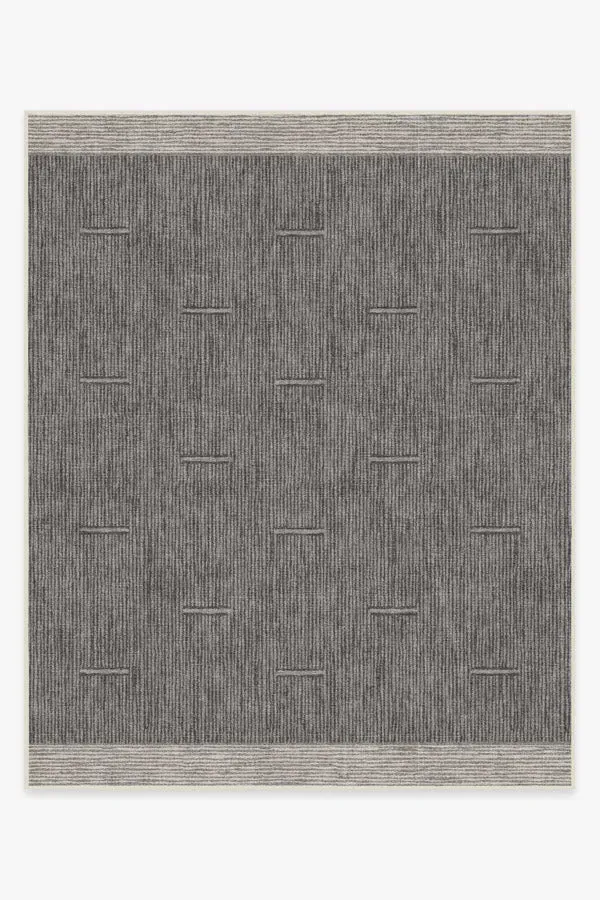 Large Area Rug Machine Washable - Charcoal